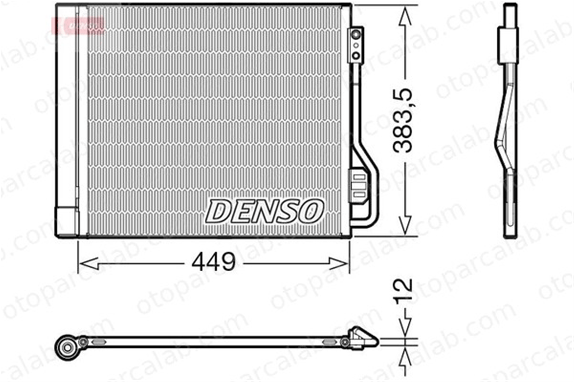 DENSO DCN16002 Klima Radyatörü SMART FORTWO Coupe FORTWO Cabrio A4515000154 4515000054