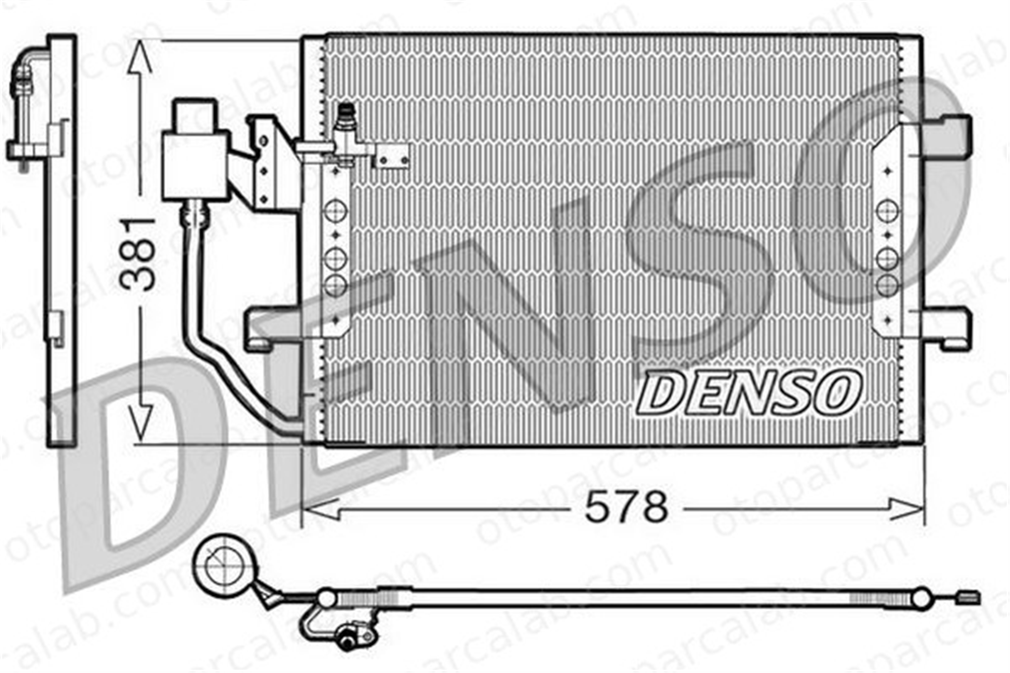 DENSO DCN17001 Klima Radyatörü MERCEDES-BENZ A-SERISI VANEO A1685000454 1685000454