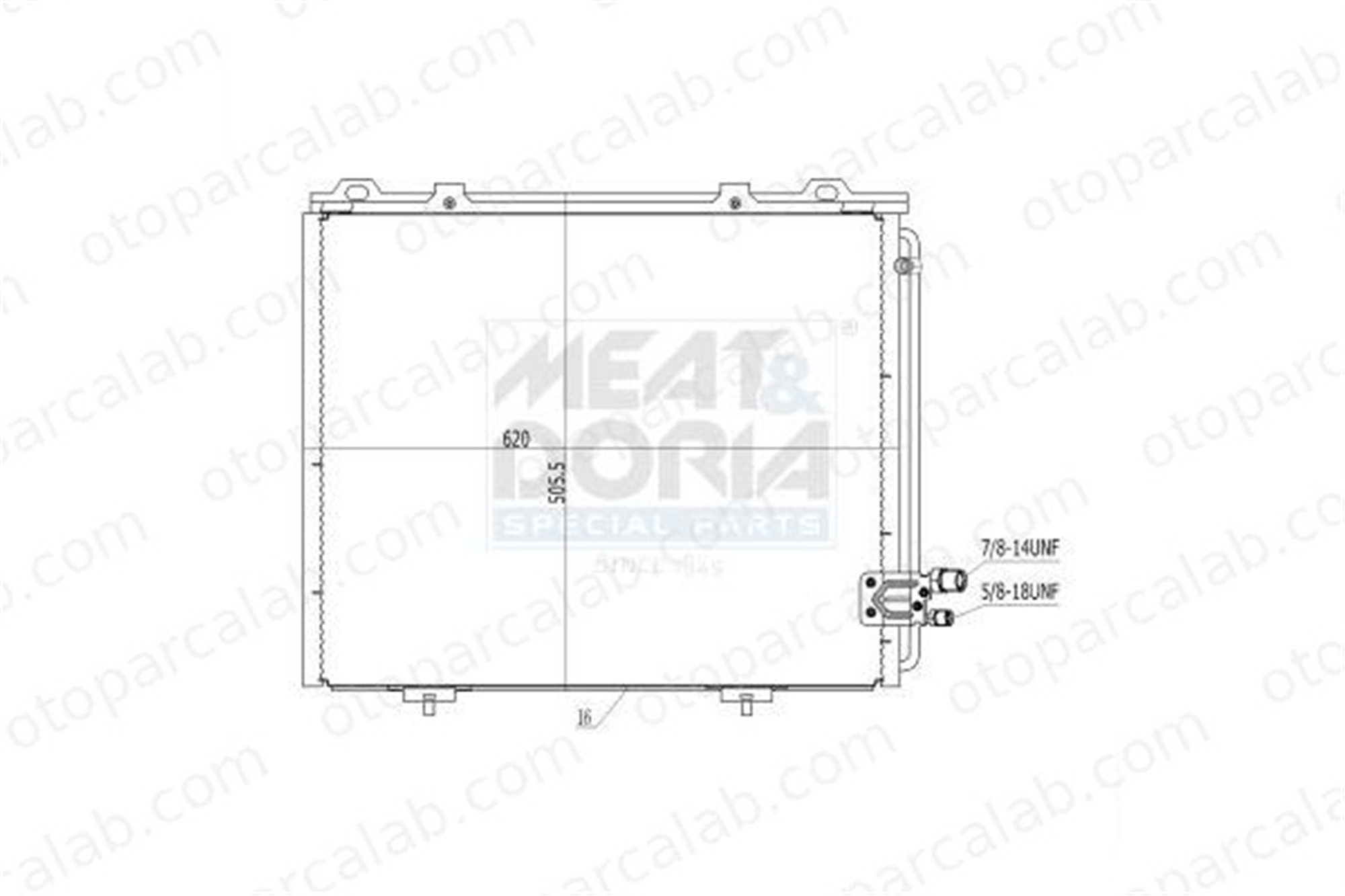 DENSO DCN17017 Klima Radyatörü MERCEDES-BENZ E-SERISI E-SERISI T-Model A2108300270 2108300570