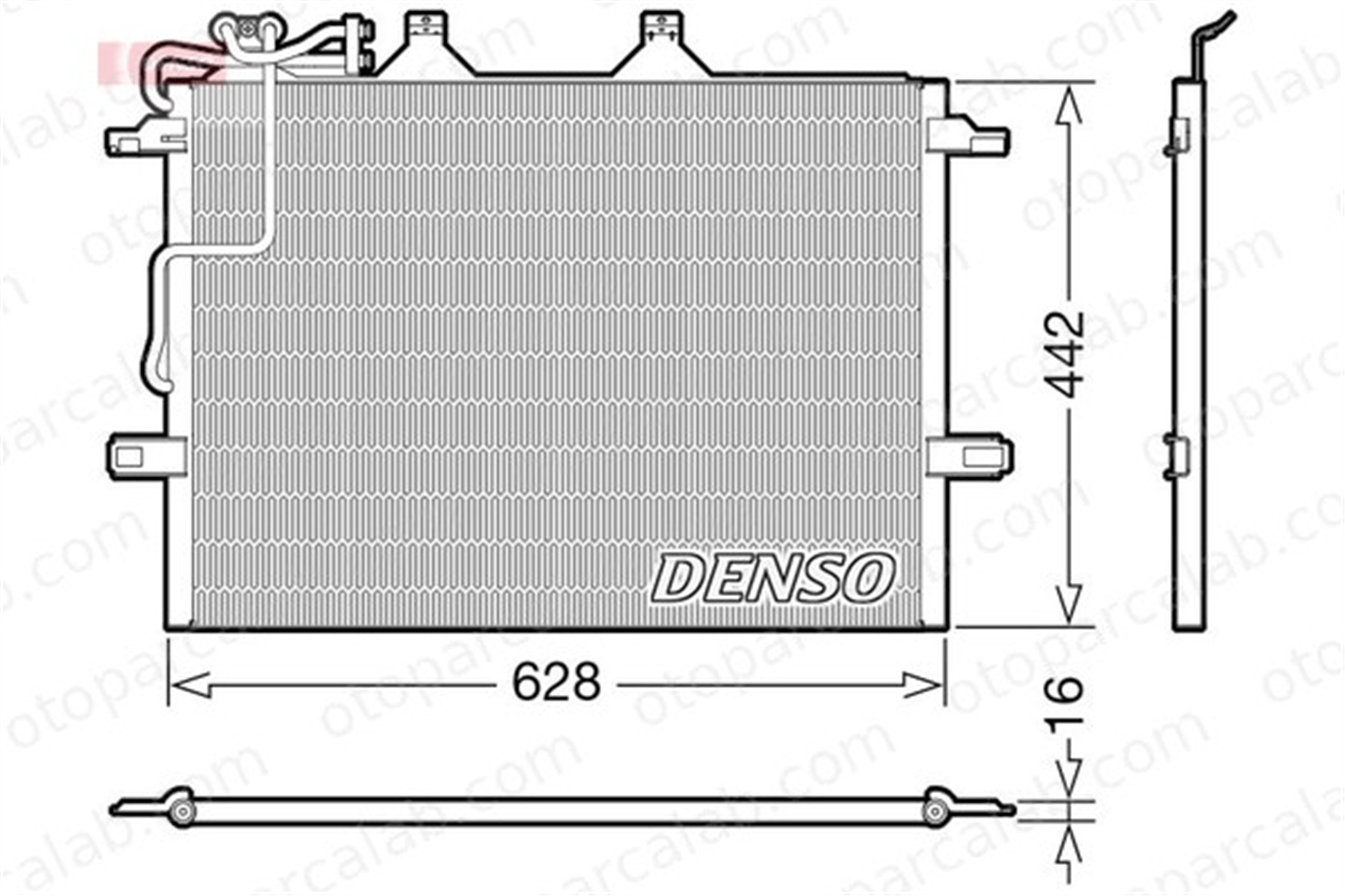 DENSO DCN17018 Klima Radyatörü MERCEDES-BENZ E-SERISI E-SERISI T-Model A2115001154 2115000154
