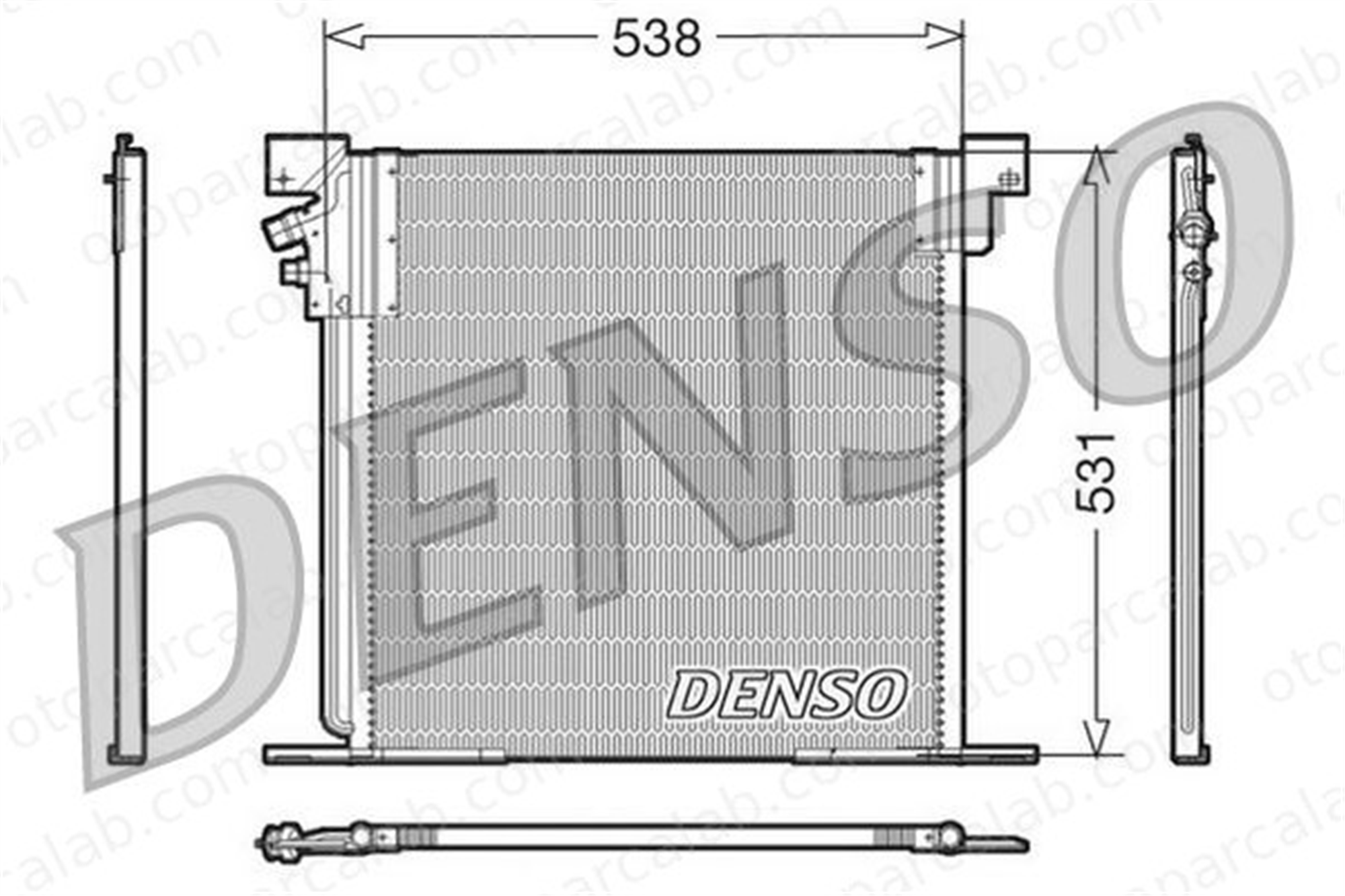 DENSO DCN17030 Klima Radyatörü MERCEDES-BENZ VITO Minibüs/Otobüs VITO Panelvan/Van A6388350170 6388350170