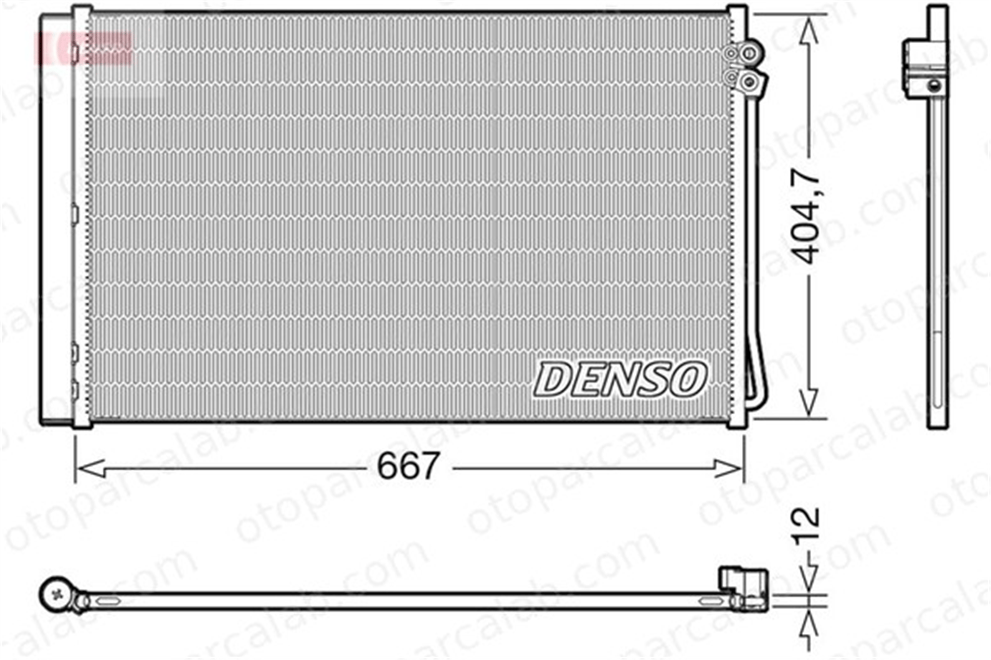 DENSO DCN17062 Klima Radyatörü MERCEDES-BENZ VITO Mixto VITO Tourer A4478350070 4478350070