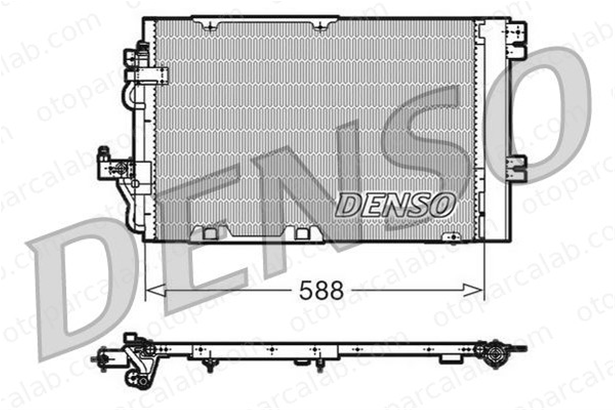 DENSO DCN20011 Klima Radyatörü OPEL ASTRA H Station wagon ZAFIRA / ZAFIRA FAMILY B 1850097 13129193