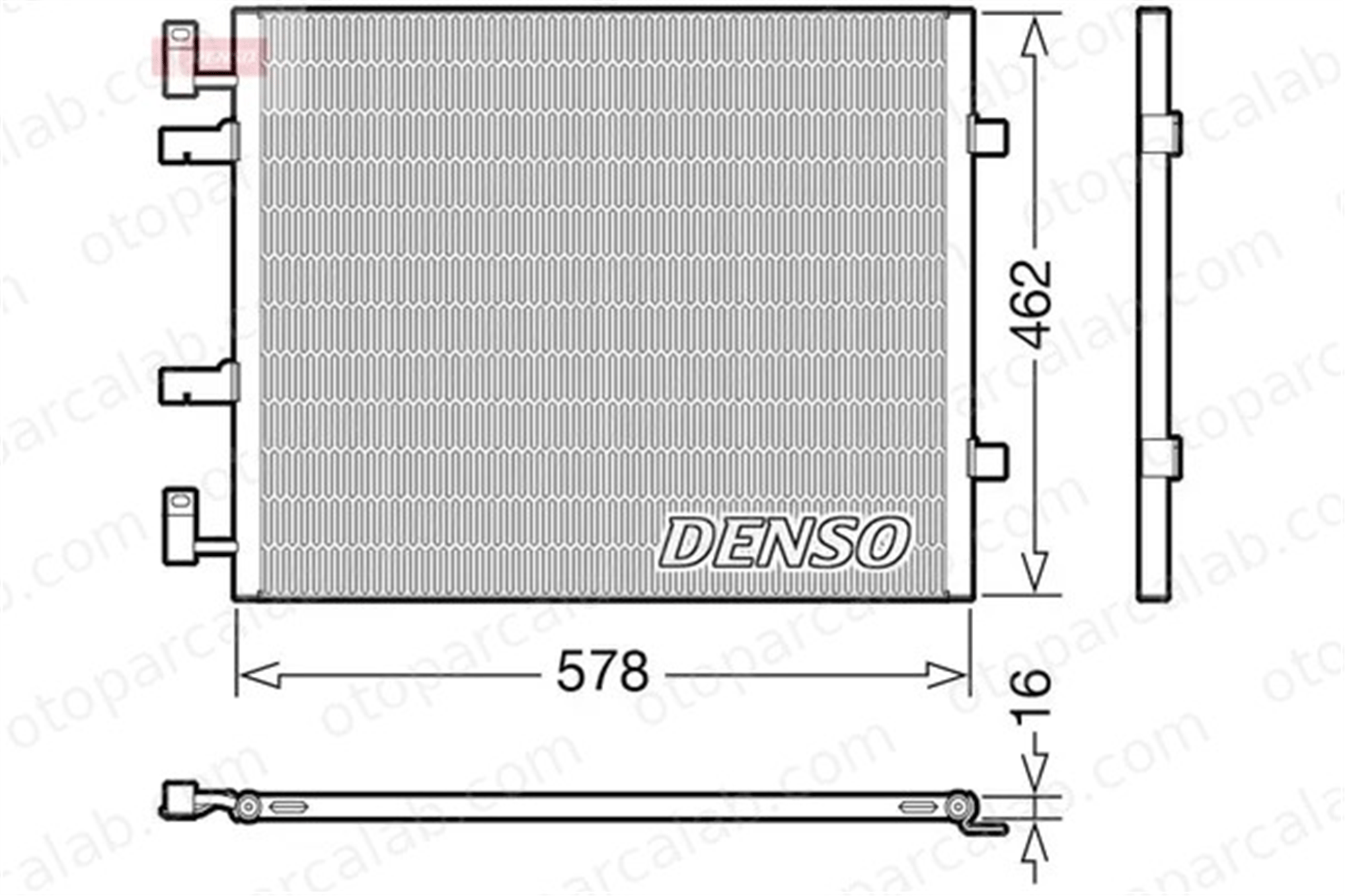 DENSO DCN20041 Klima Radyatörü OPEL VIVARO A Panelvan/Van VIVARO A Minibüs/Otobüs 4417650 93854159