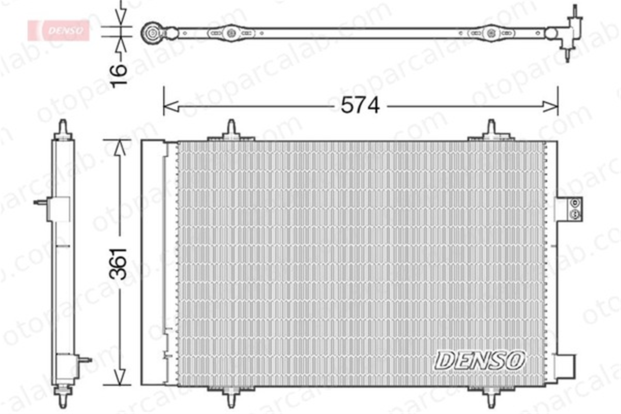 DENSO DCN21019 Klima Radyatörü CITROËN C5 III C5 III Break 6455HV 6455GY