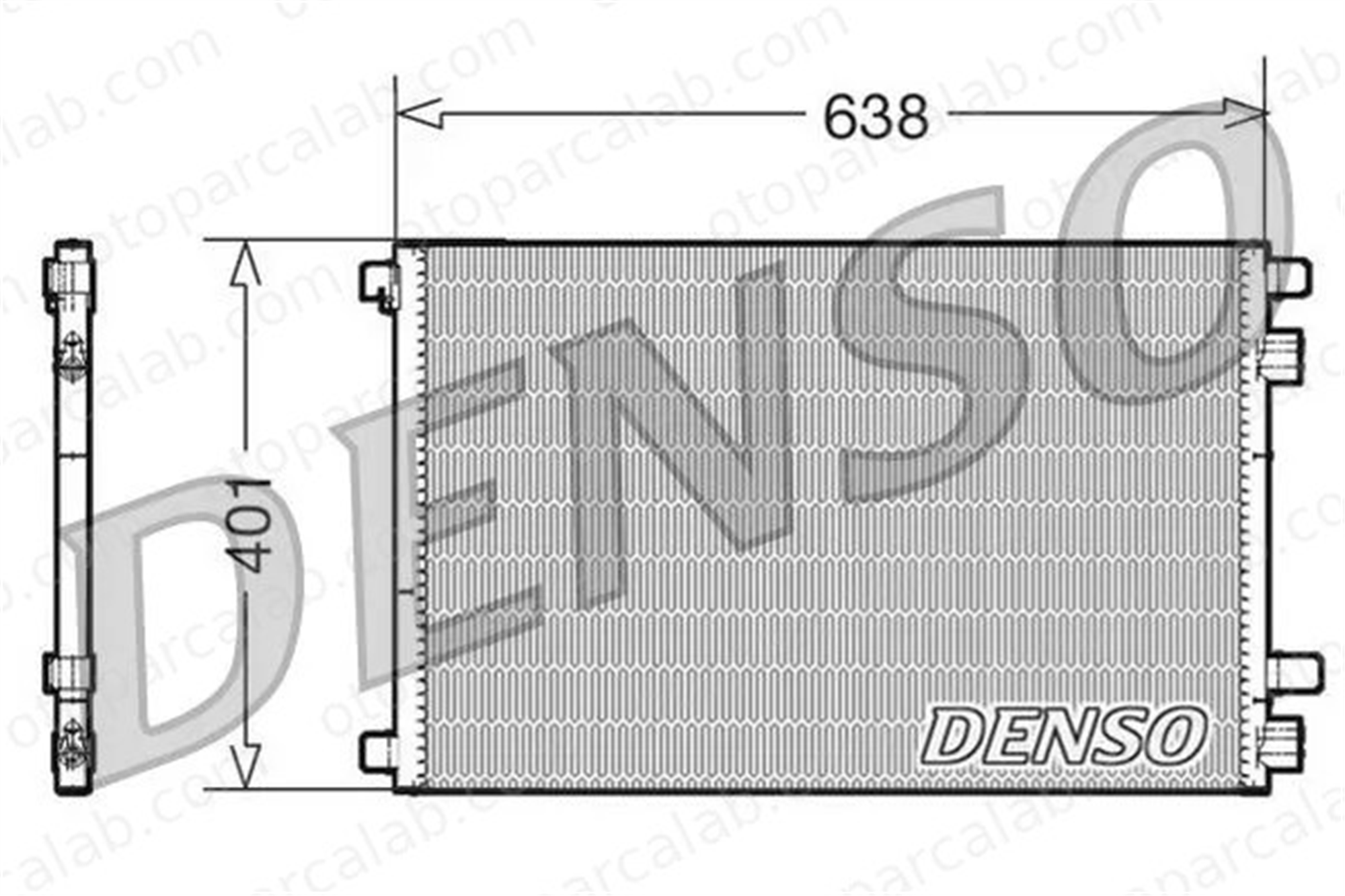 DENSO DCN23012 Klima Radyatörü RENAULT MEGANE II MEGANE II Sedan 8200115543 8671017589