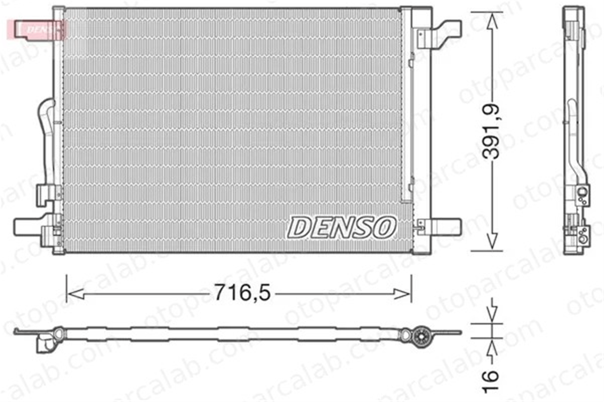 DENSO DCN32024 Klima Radyatörü VW GOLF VII SEAT LEON ST 5Q0816411AM 5Q0816411AR