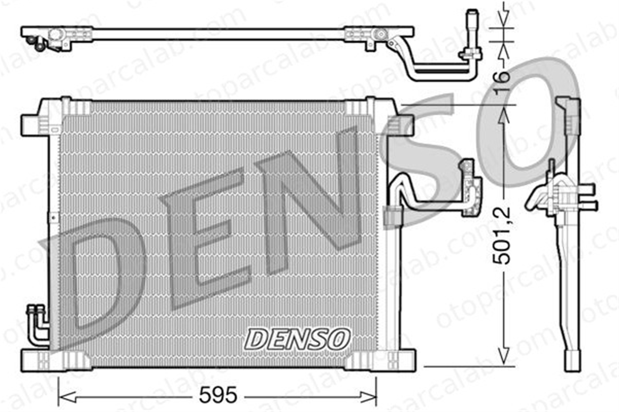 DENSO DCN46012 Klima Radyatörü INFINITI FX QX70 921101BA0A