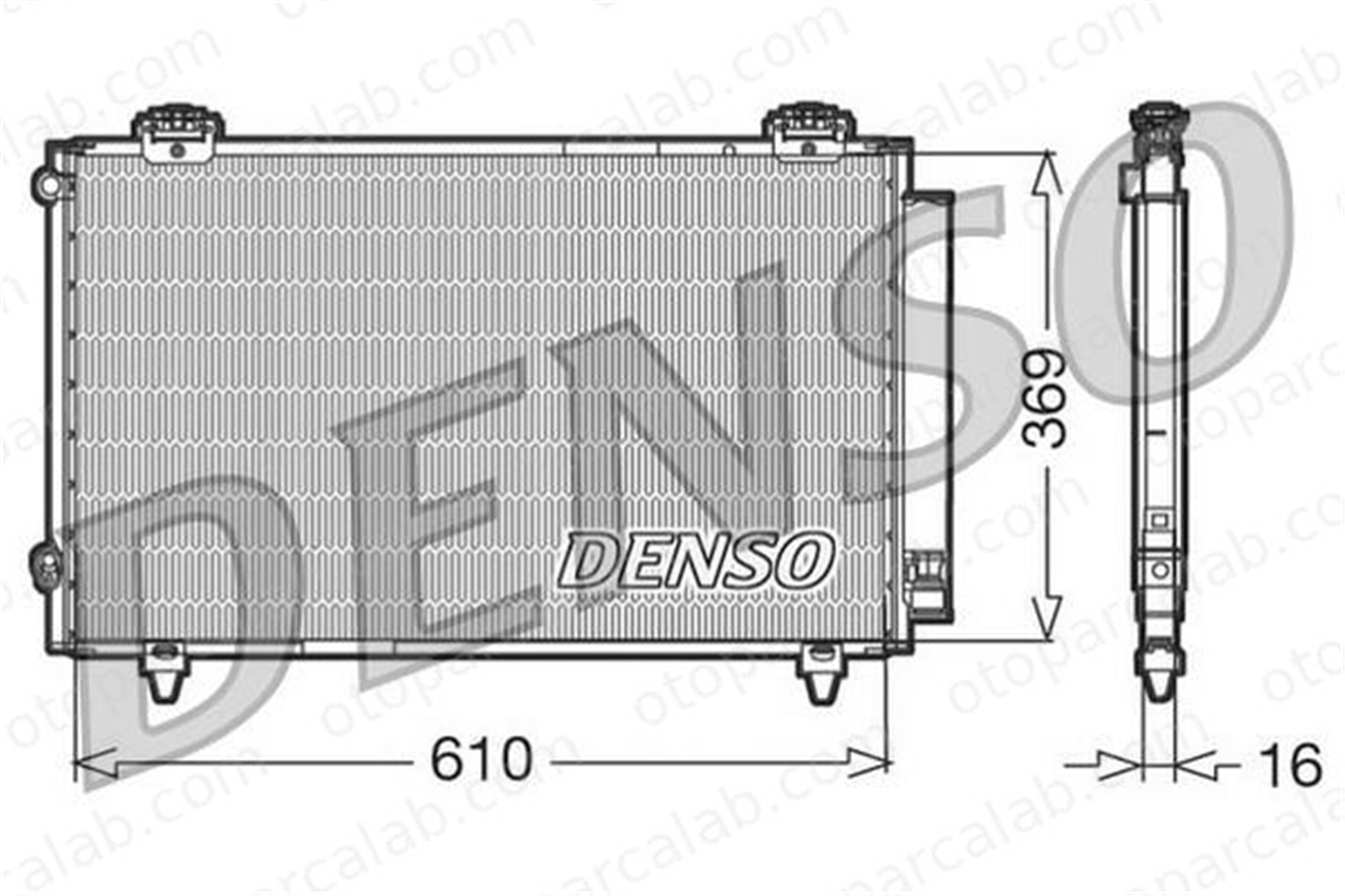 DENSO DCN50008 Klima Radyatörü TOYOTA COROLLA COROLLA Sedan 8845002150 8845012230