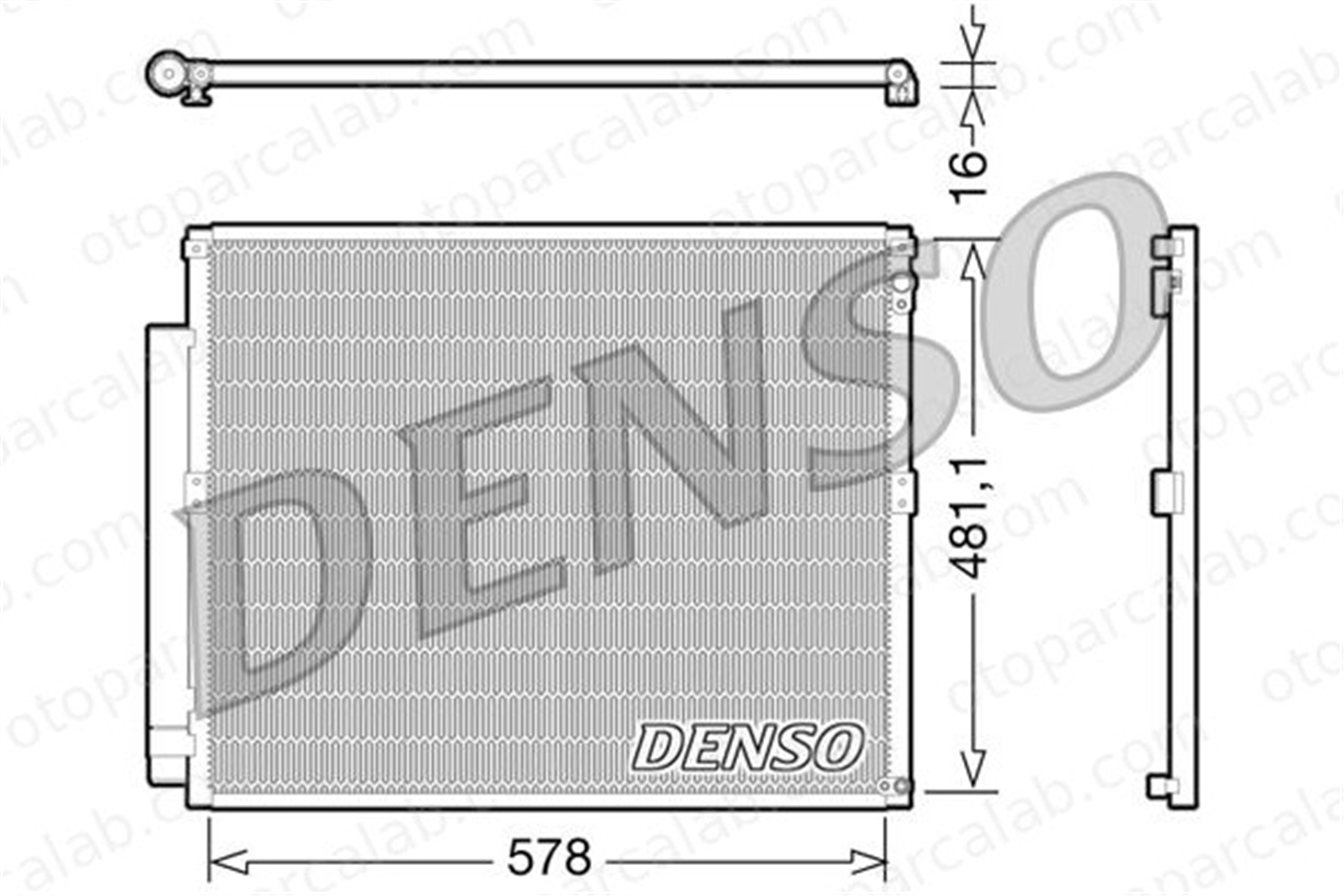 DENSO DCN50017 Klima Radyatörü TOYOTA LAND CRUISER PRADO 8846160091 8846135150