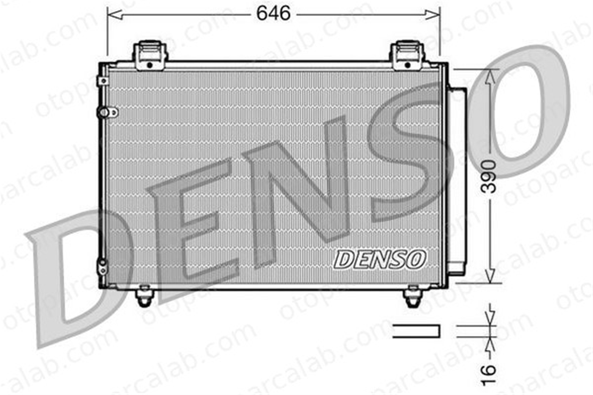 DENSO DCN50024 Klima Radyatörü TOYOTA AVENSIS AVENSIS Sedan 8845005101 8450005100