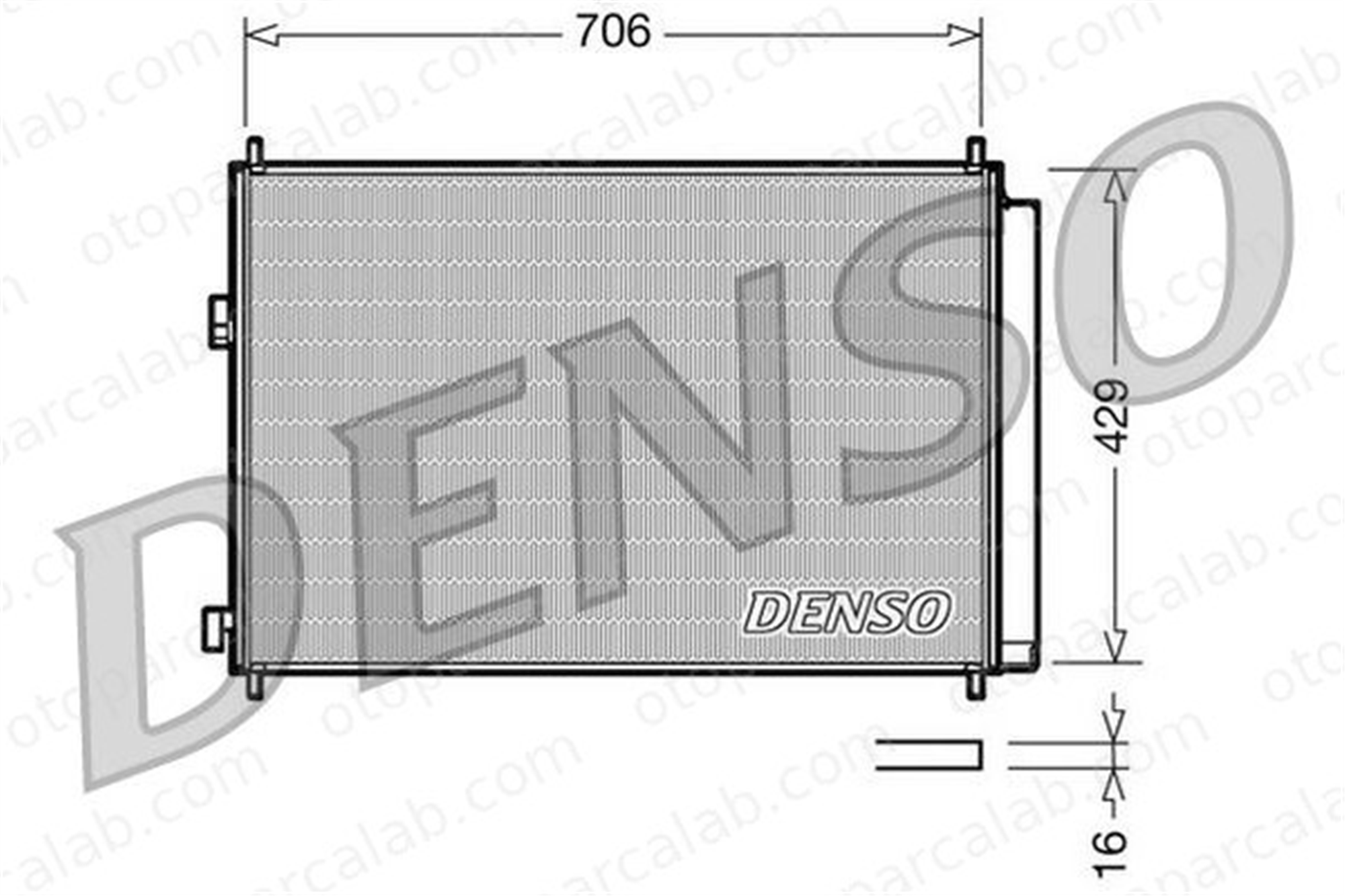 DENSO DCN50030 Klima Radyatörü TOYOTA RAV 4 III 8846042100 8846042120