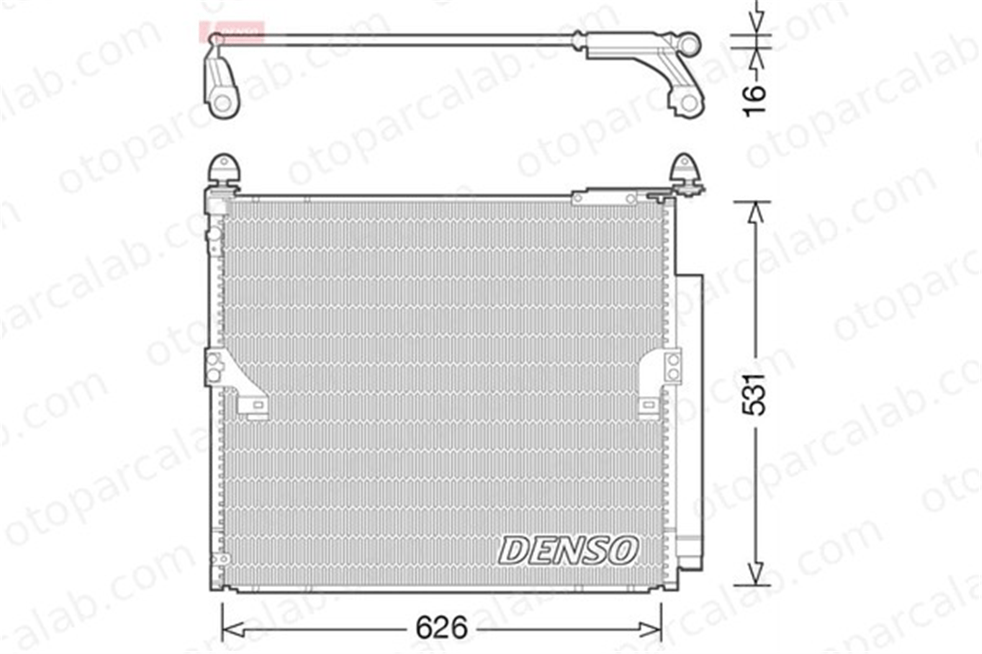 DENSO DCN50038 Klima Radyatörü TOYOTA LAND CRUISER PRADO 8846060420