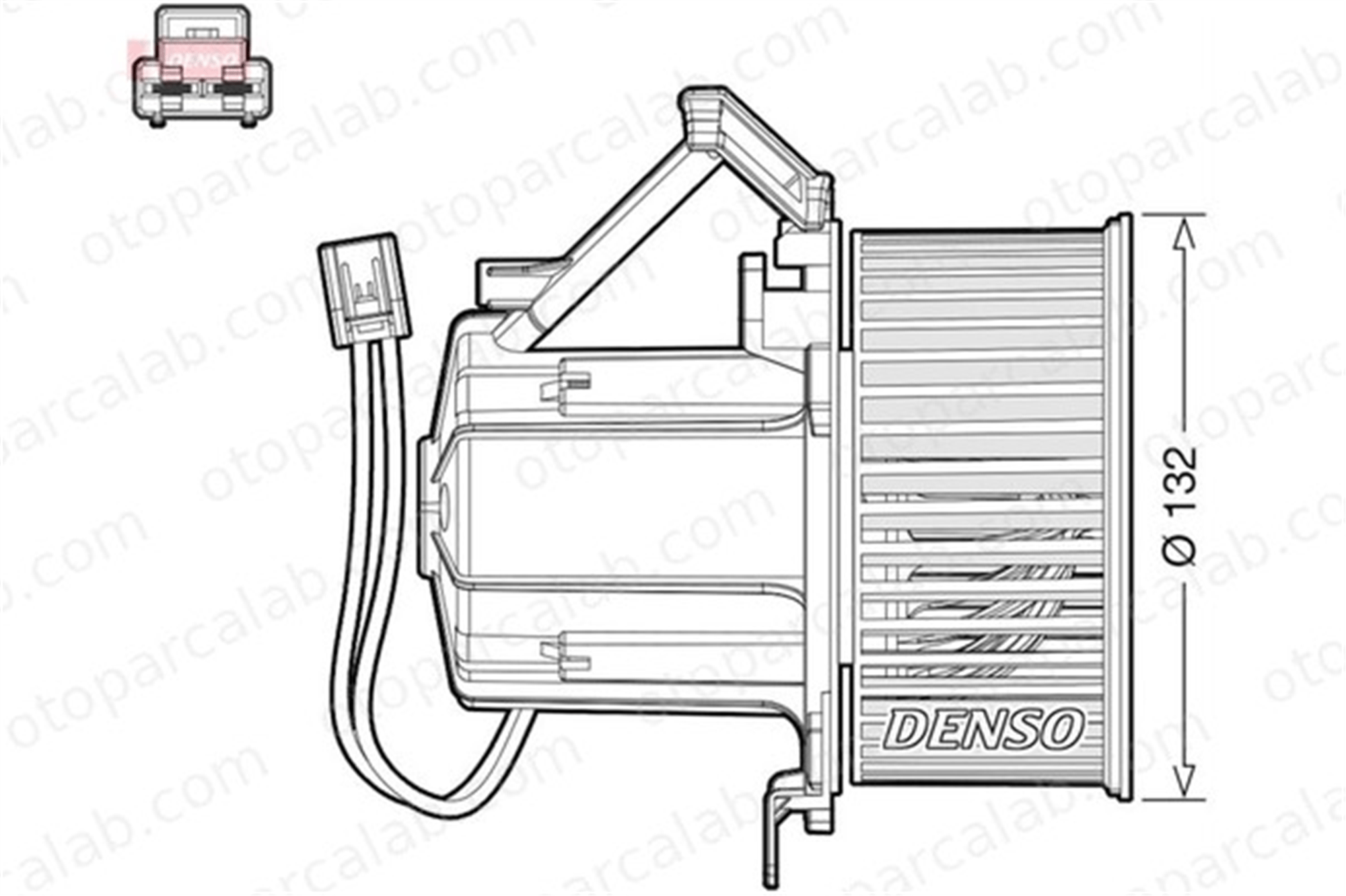 DENSO DEA02008 Kalorifer Motoru AUDI A5 Sportback Q5 DEA02008 8T1820021