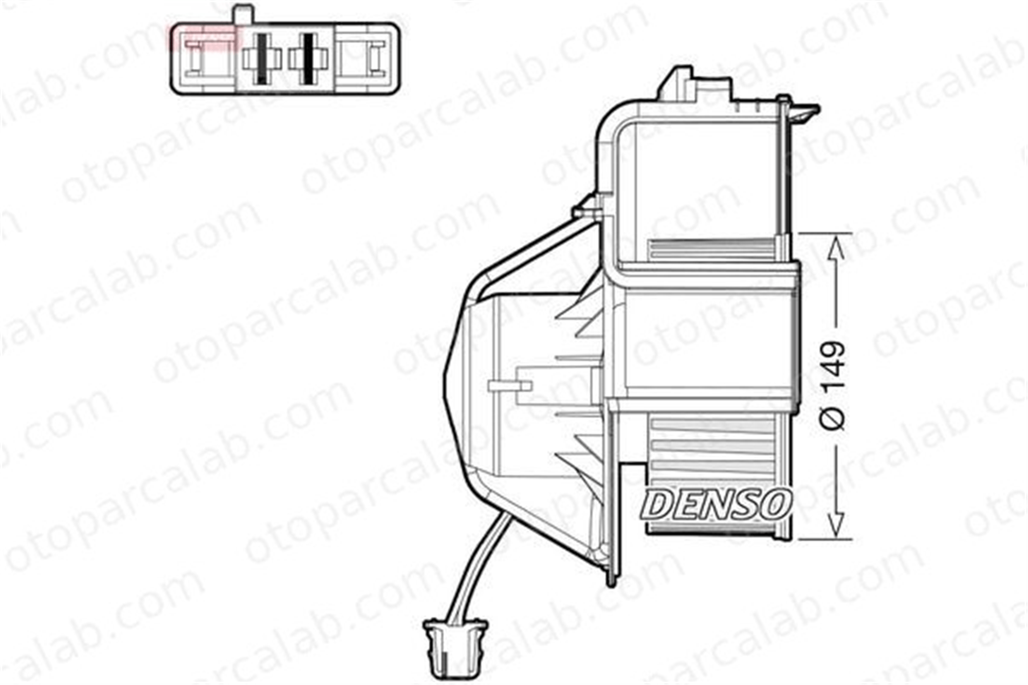 DENSO DEA05007 Kalorifer Motoru BMW X5 X6 DEA05007 64119245849