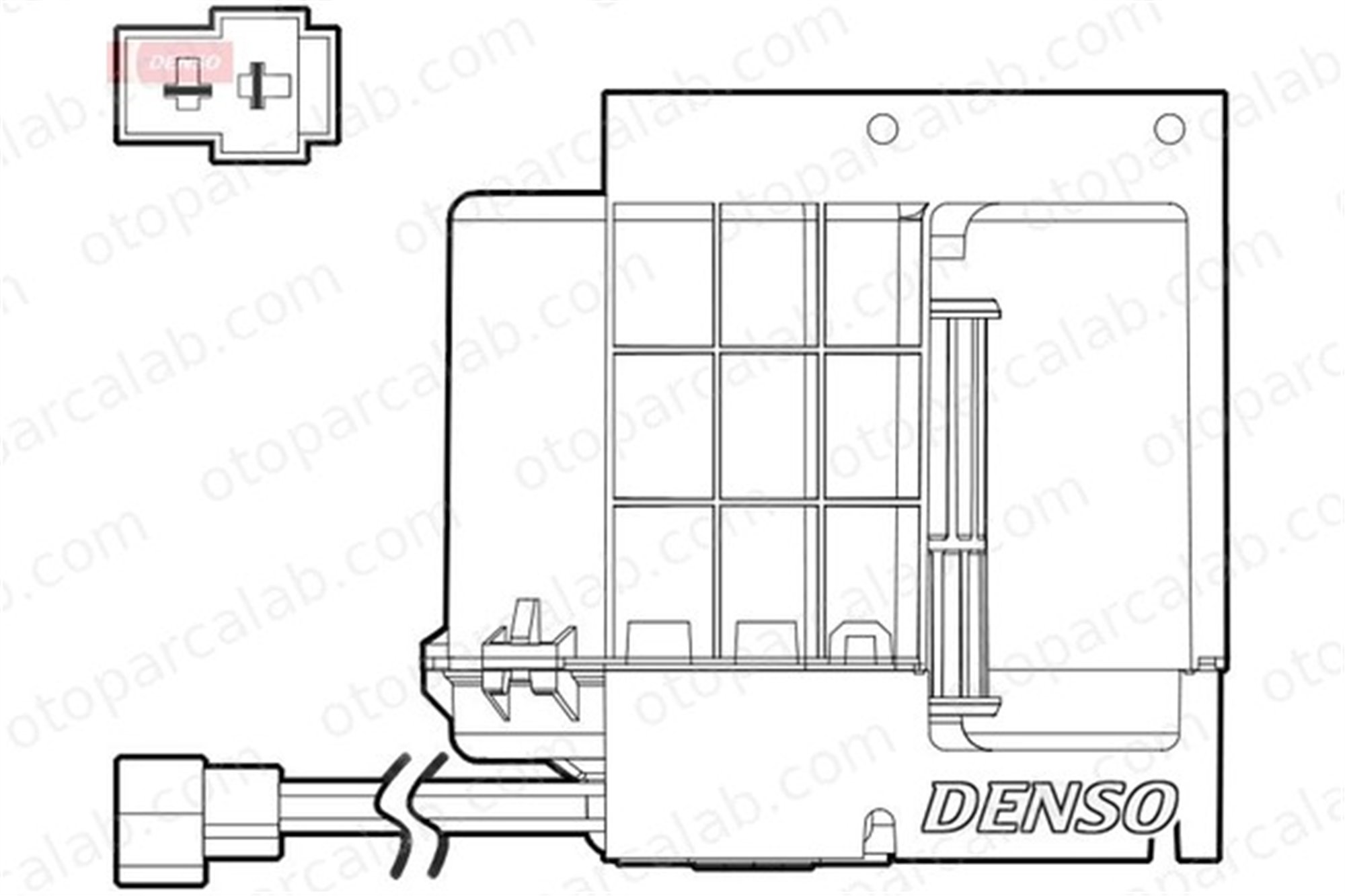DENSO DEA17033 Kalorifer Motoru MERCEDES-BENZ SPRINTER 3,5-t Panelvan/Van SPRINTER 3-t Minibüs/Otobüs 28303108 0028303108