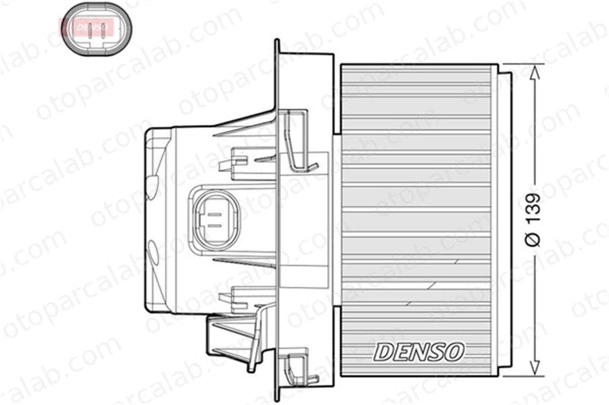 DENSO DEA21012 Kalorifer Motoru PEUGEOT 207 SW 207 6441V5 6441V6