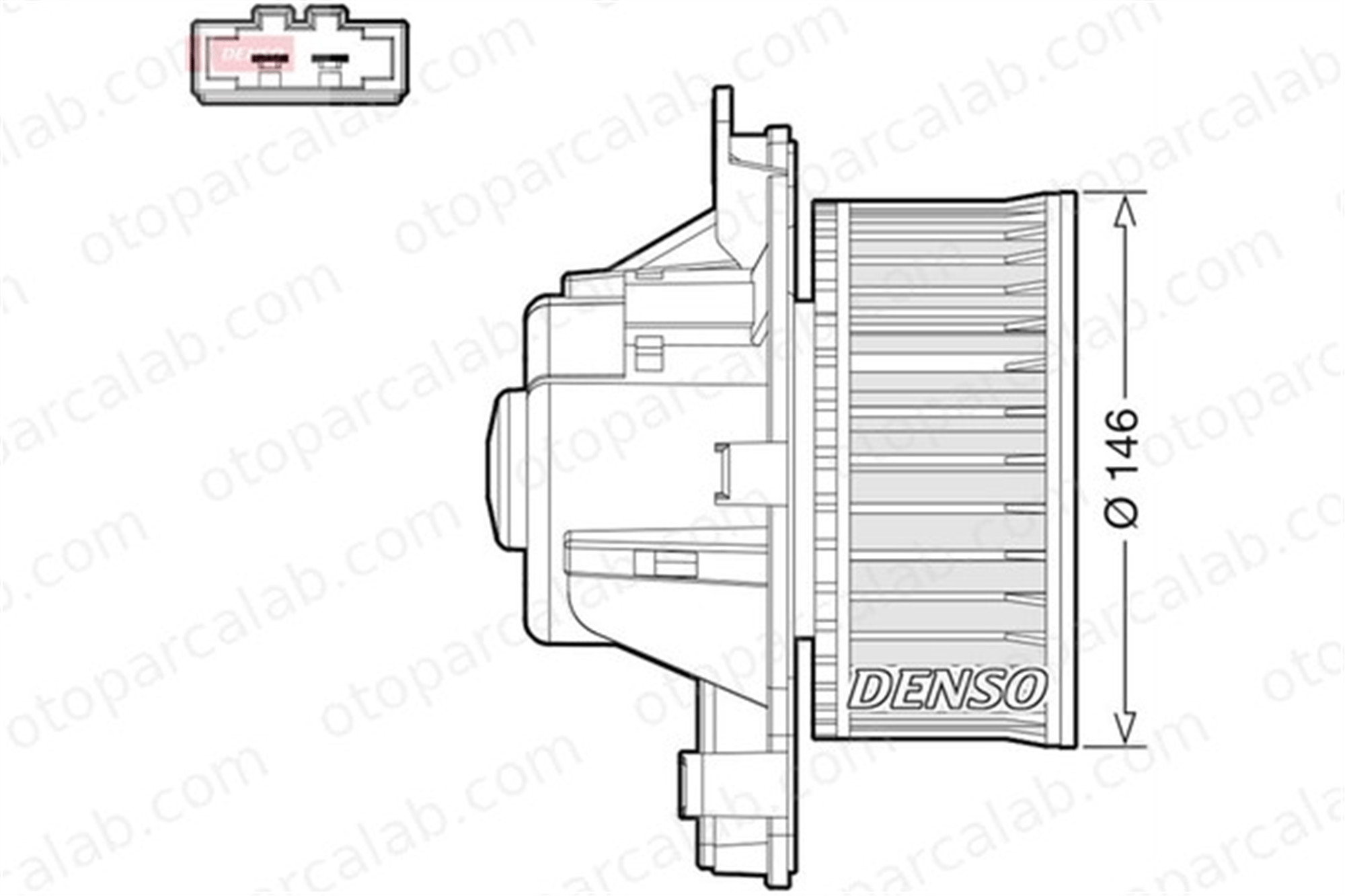 DENSO DEA21014 Kalorifer Motoru PEUGEOT 3008 MPV 5008 6441CP