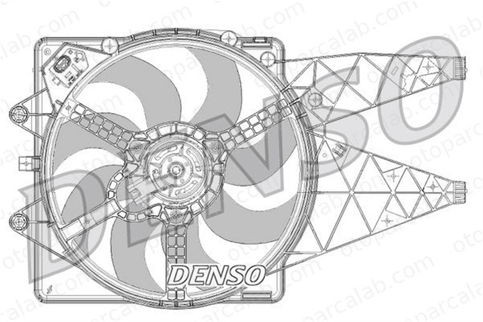DENSO DER09094 Radyatör Fan ve Motoru FIAT PUNTO EVO GRANDE PUNTO 51831012