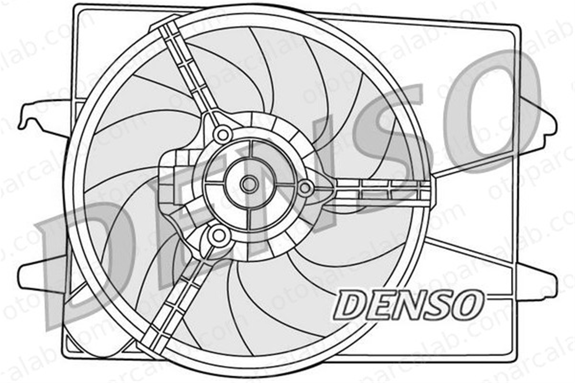 DENSO DER10003 Radyatör Fan ve Motoru FORD FIESTA V FIESTA V Van 2S6H8C607EF 1141511
