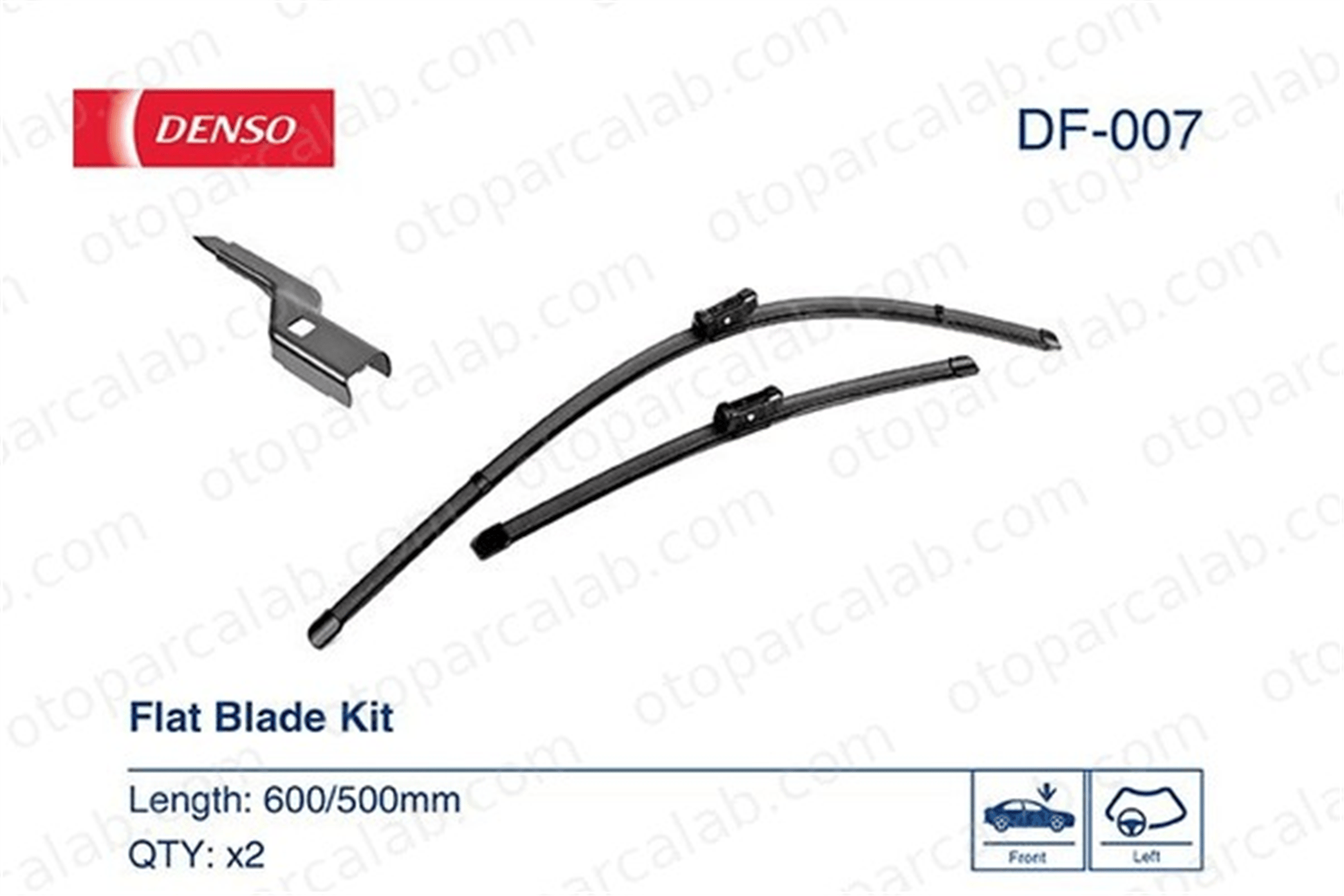 DENSO DF-007 Silecek Süpürgesi Ön Muz Tip 600/500 mm - 24/20 inç AUDI A5 A5 Sportback 8K1998002 4B0998002