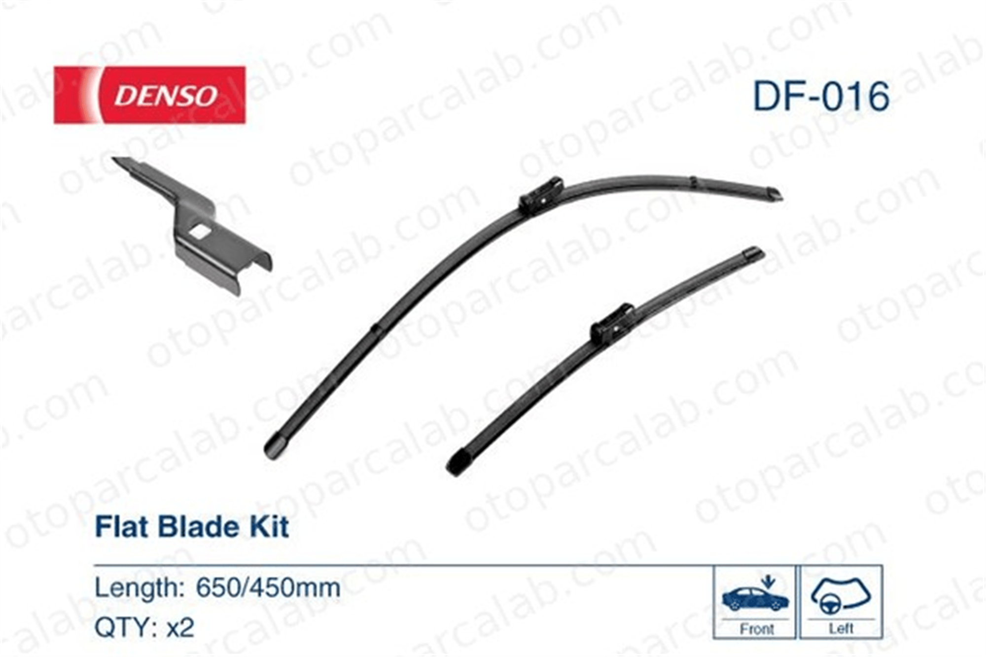 DENSO DF-016 Silecek Süpürgesi Ön Muz Tip 650/450 mm - 26/18 inç VW GOLF VII GOLF VII Variant 5G1998002 8V1955425