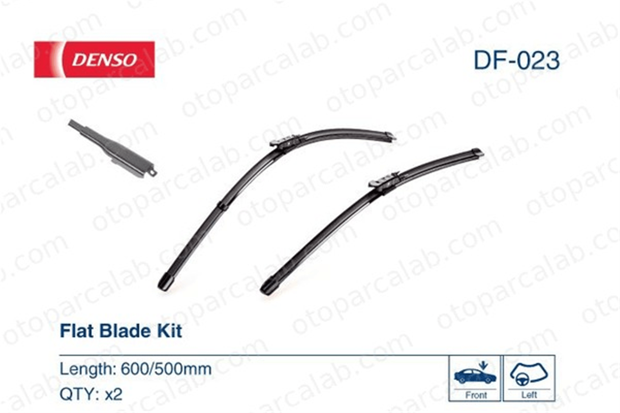 DENSO DF-023 Silecek Süpürgesi Ön 600/500 mm - 24/20 inç FORD KUGA III LAND ROVER FREELANDER 2 LR008818 LR008820