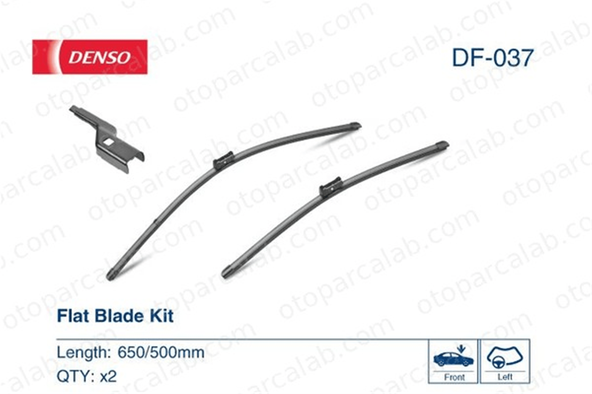DENSO DF-037 Silecek Süpürgesi Ön 650/500 mm - 26/20 inç VOLVO V60 I V70 III 61619466377 8521248170