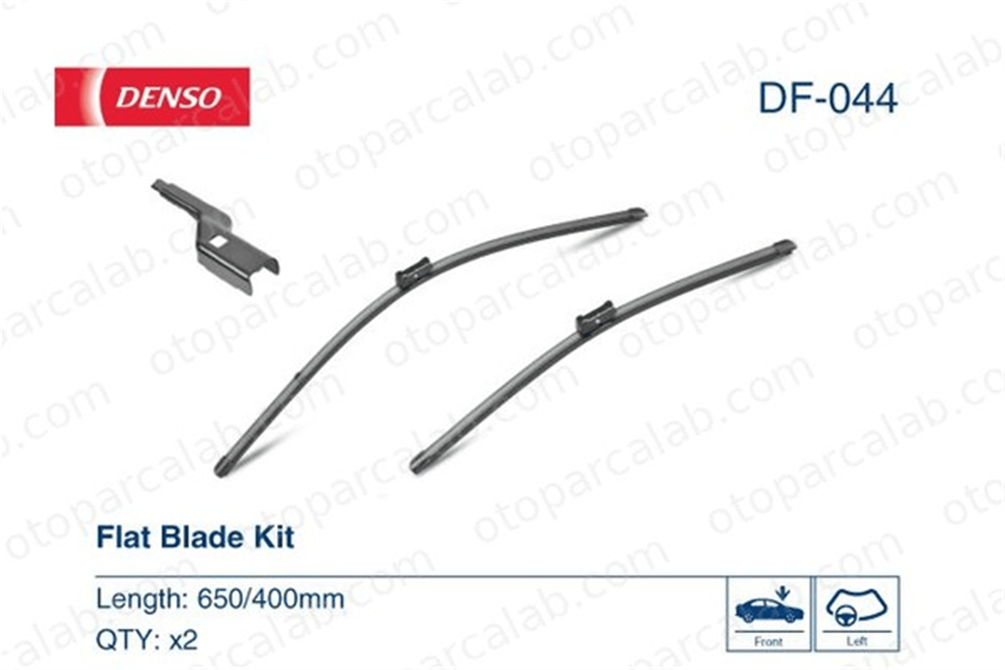 DENSO DF-044 Silecek Süpürgesi Ön 650/380 mm - 26/15 inç FORD FIESTA VI CITROËN BERLINGO Kasa/büyük limuzin 1537389 642345
