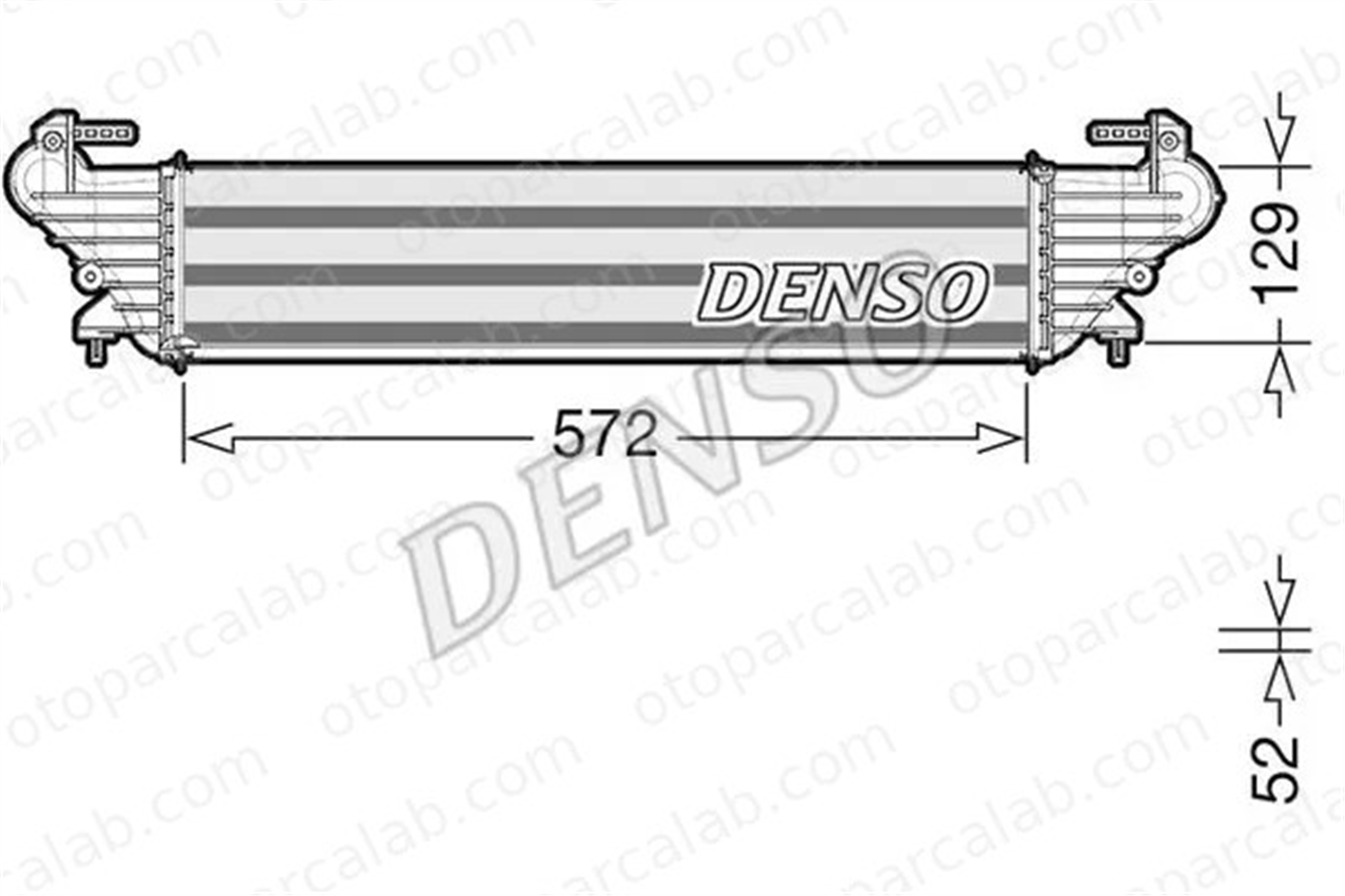 DENSO DIT09121 Turbo Radyatörü FIAT 500L TIPO Hatchback DIT09121 51887954