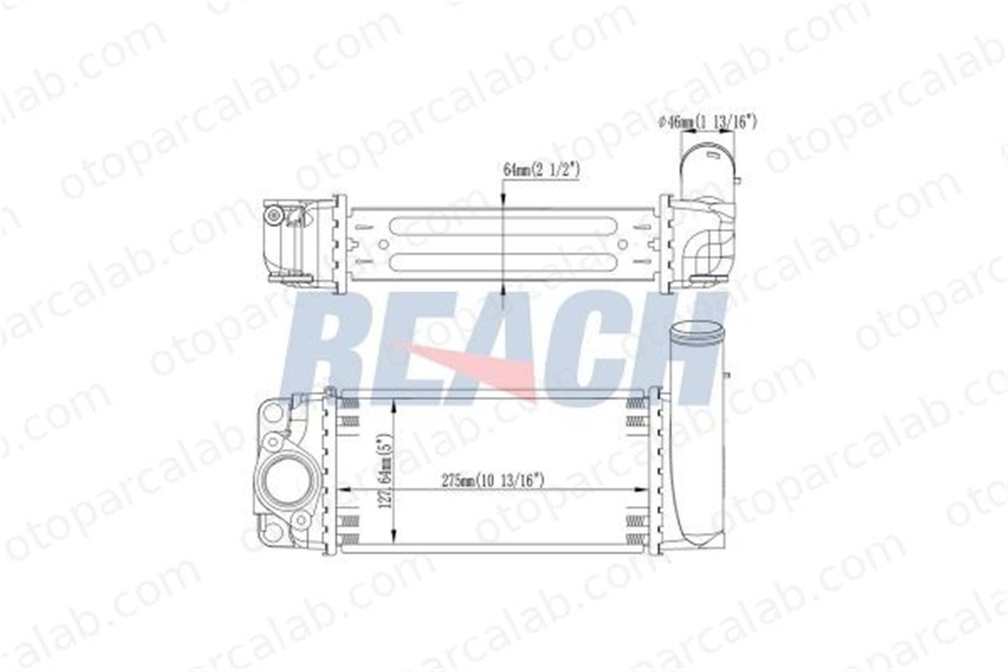 DENSO DIT50007 Turbo Radyatörü TOYOTA AURIS COROLLA Sedan 179000N040 179000N020