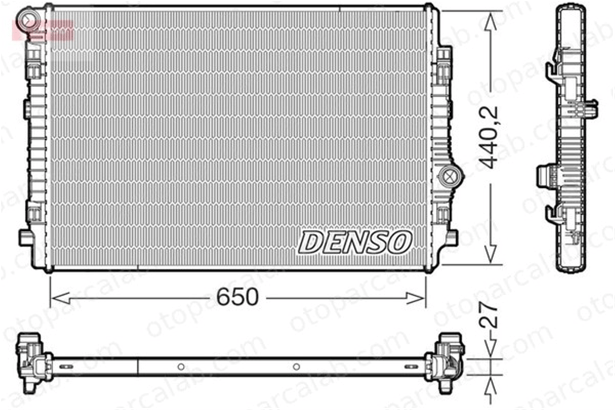 DENSO DRM02046 Su Radyatörü VW PASSAT B8 AUDI A3 Sportback DRM02046 5Q0121251CN