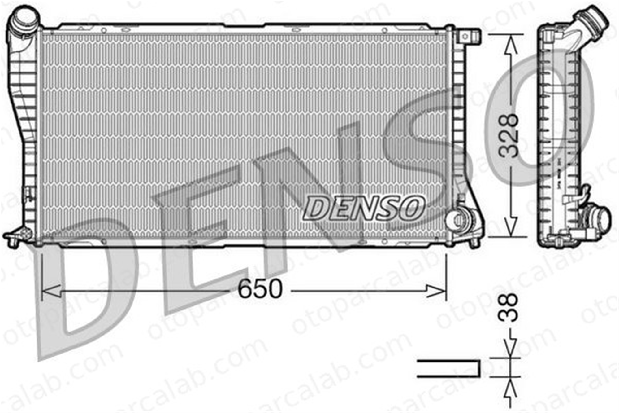 DENSO DRM05002 Su Radyatörü BMW 5 5 Touring DRM05002 17112247345