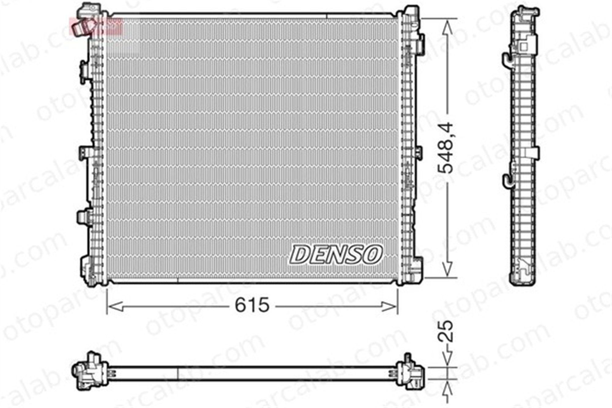 DENSO DRM05018 Su Radyatörü BMW X3 iX3 17118642747 17119468695