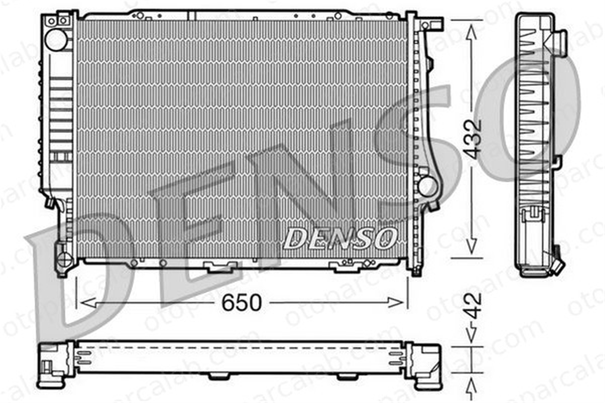 DENSO DRM05055 Su Radyatörü BMW 8 5 DRM05055 17112242138