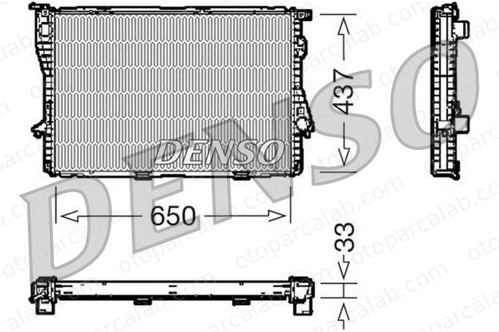 DENSO DRM05067 Su Radyatörü BMW 5 5 Touring DRM05067 17112246012