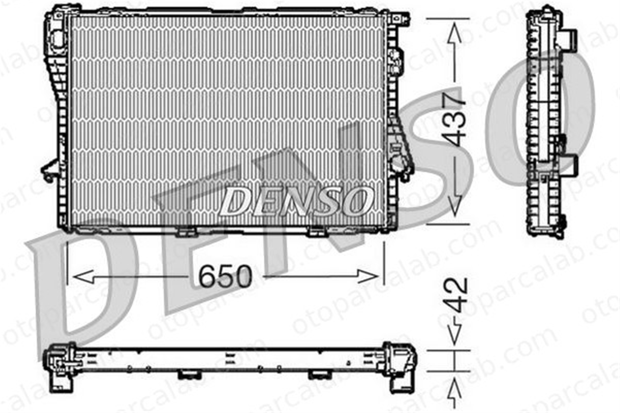 DENSO DRM05068 Su Radyatörü BMW 5 7 DRM05068 1702969