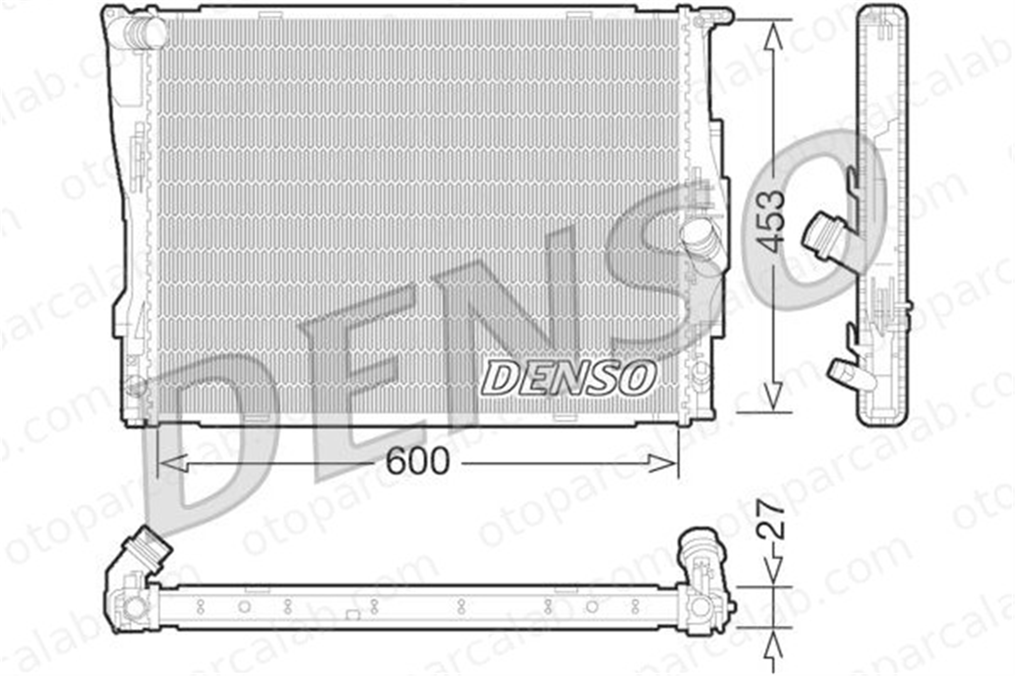 DENSO DRM05073 Su Radyatörü BMW 3 1 DRM05073 17117542199