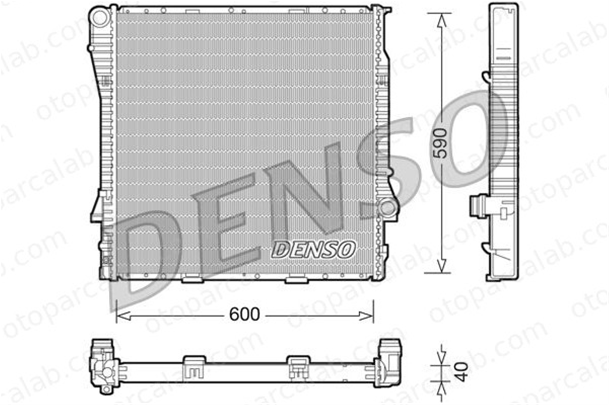 DENSO DRM05114 Su Radyatörü BMW X5 DRM05114 17111439102