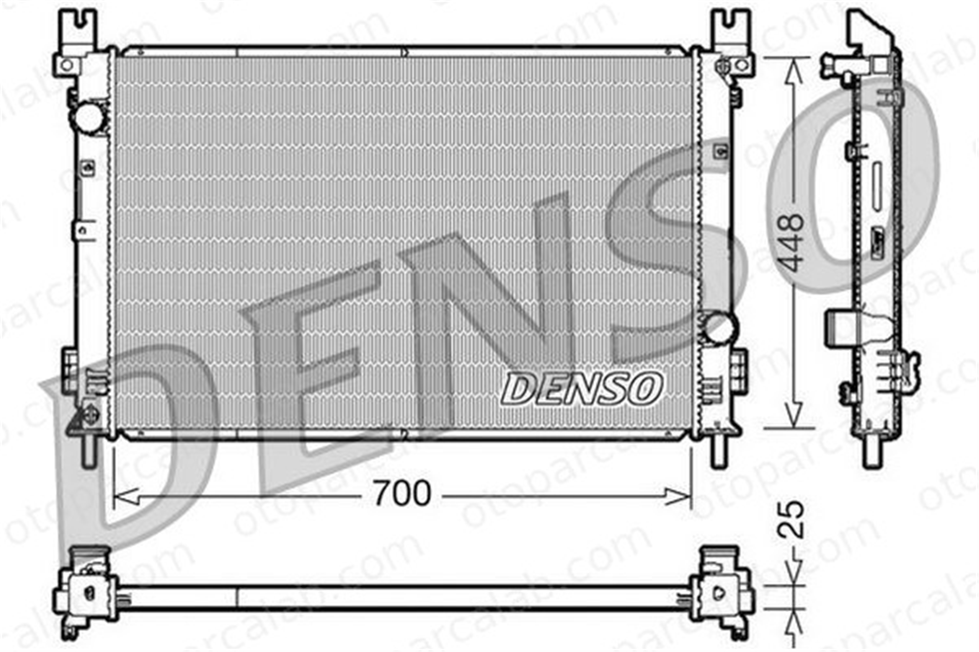 DENSO DRM06001 Su Radyatörü CHRYSLER PACIFICA DRM06001 5102435AA