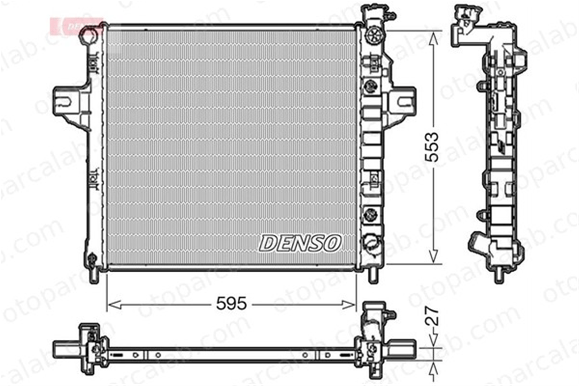 DENSO DRM06032 Su Radyatörü JEEP GRAND CHEROKEE II DRM06032 52079425AE