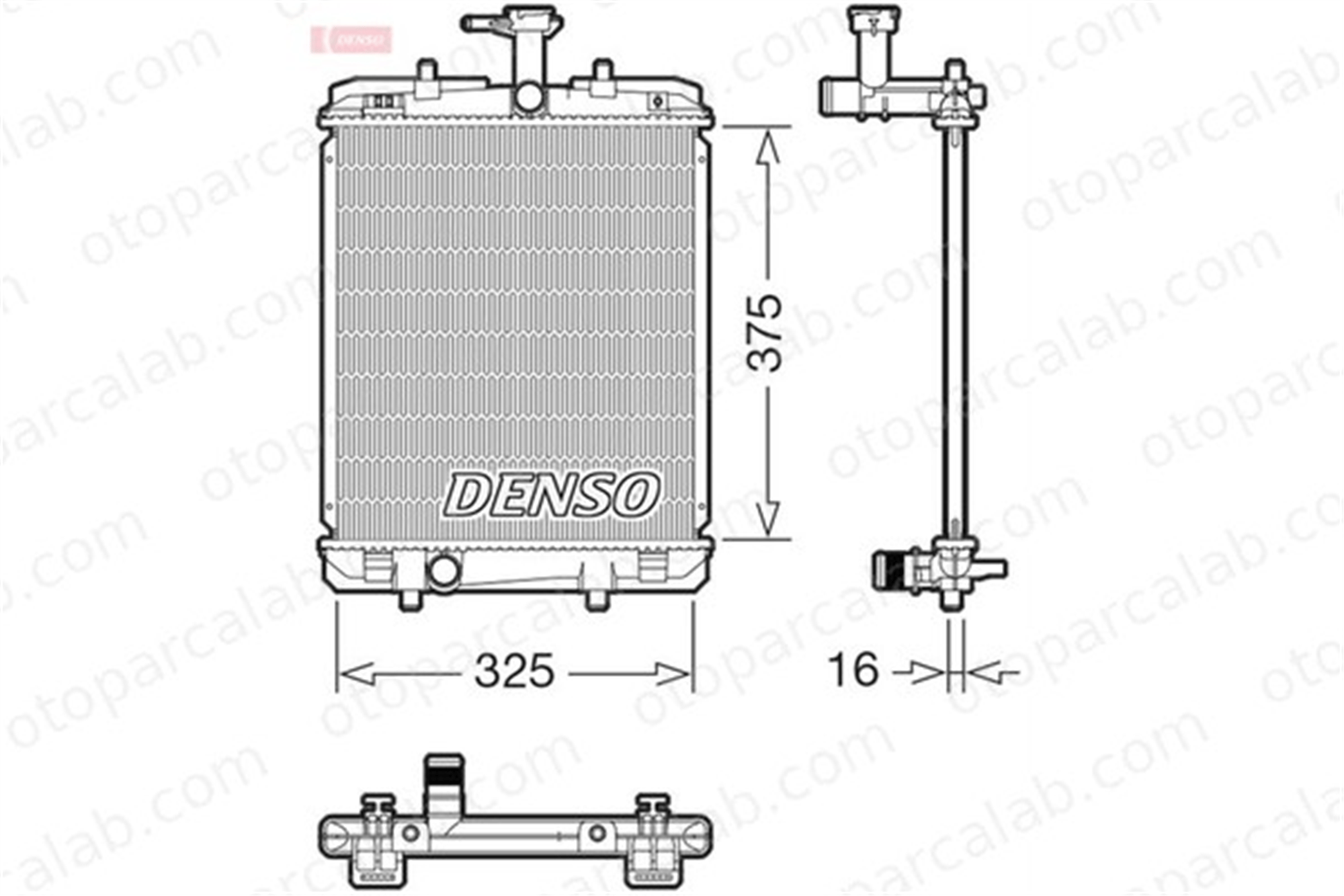 DENSO DRM07063 Su Radyatörü CITROËN C1 II PEUGEOT 108 DRM07063 164000Q030