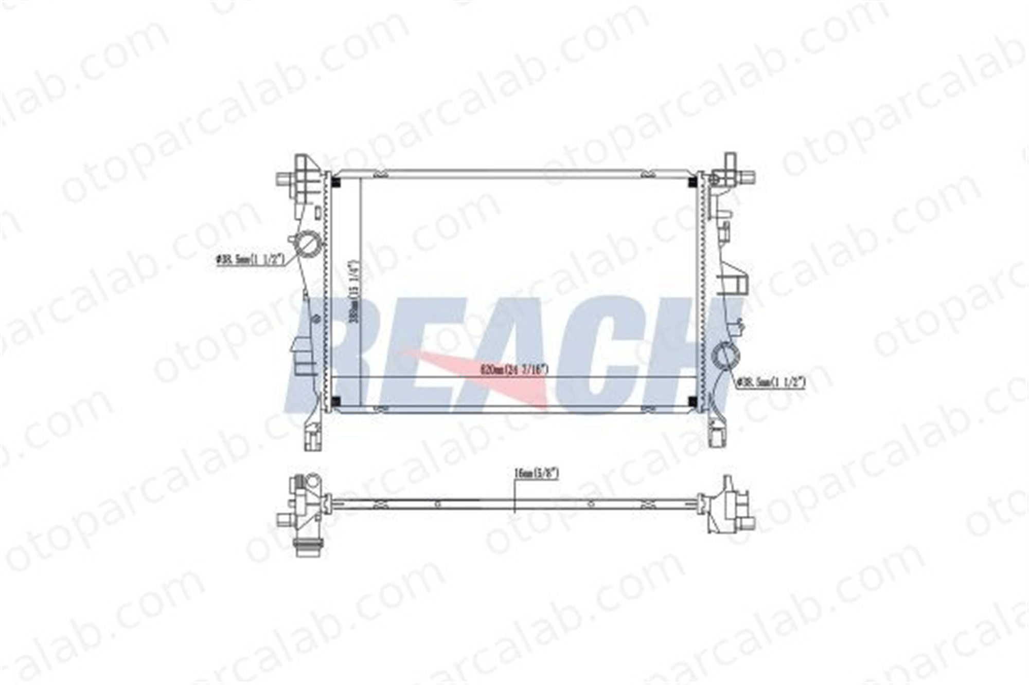 DENSO DRM09044 Su Radyatörü FIAT 500X JEEP RENEGADE SUV DRM09044 51965899