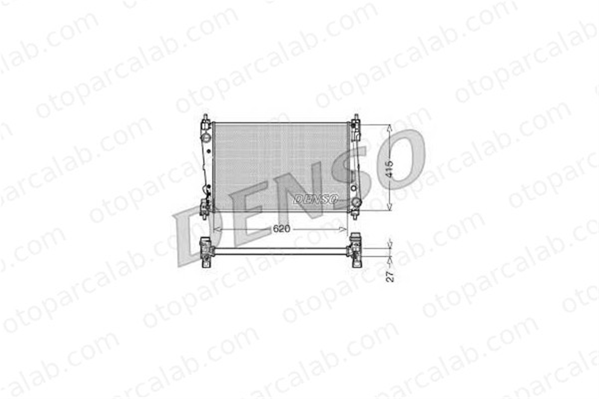 DENSO DRM09111 Su Radyatörü VW BEETLE BEETLE Cabrio 1K0121251EE 5K0121251Q