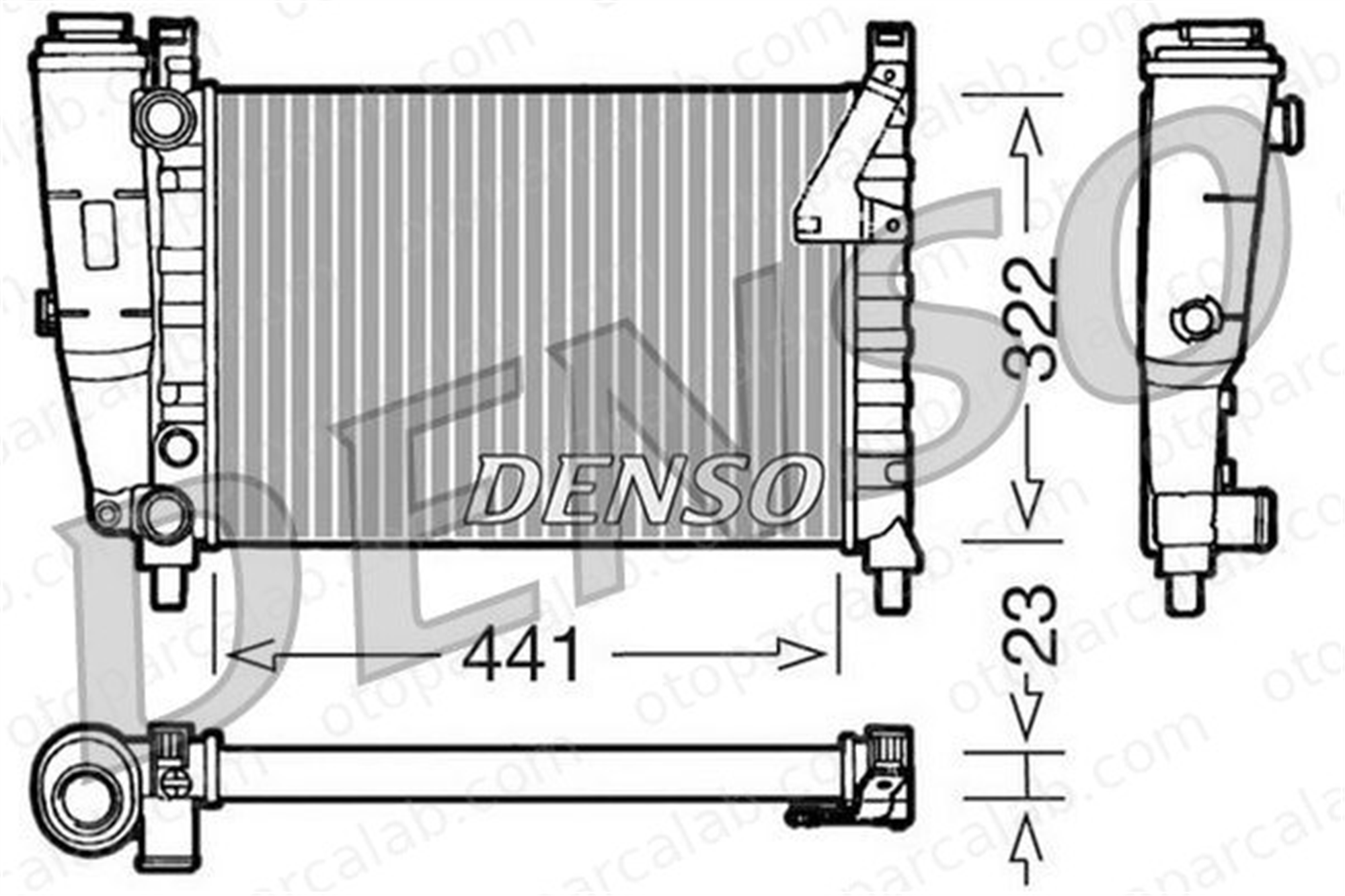 DENSO DRM09143 Su Radyatörü FIAT UNO DUNA DRM09143 7556133