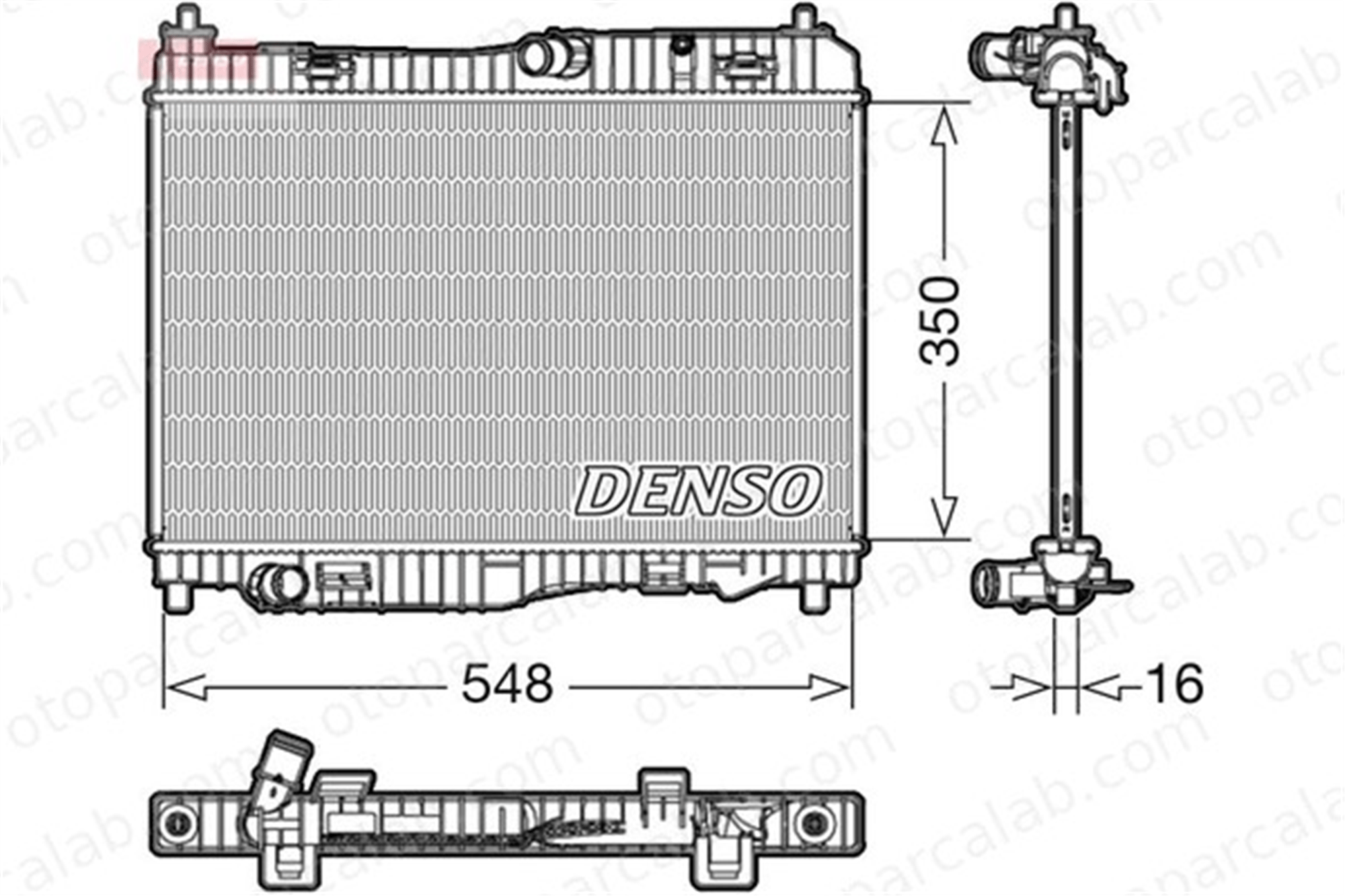 DENSO DRM10006 Su Radyatörü FORD FIESTA VI FIESTA VI Van DRM10006 1522383
