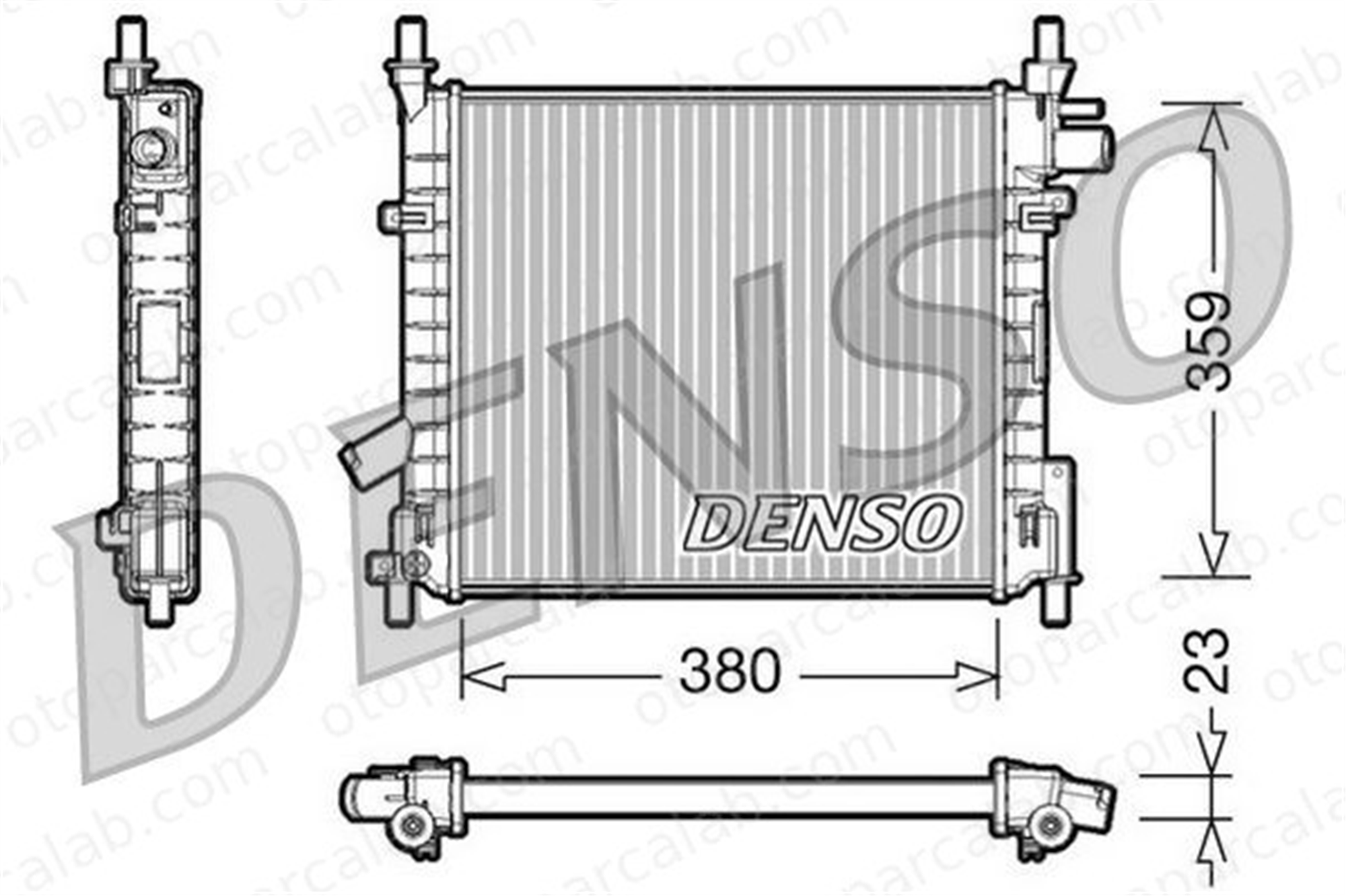 DENSO DRM10062 Su Radyatörü FORD KA STREET KA DRM10062 1218735