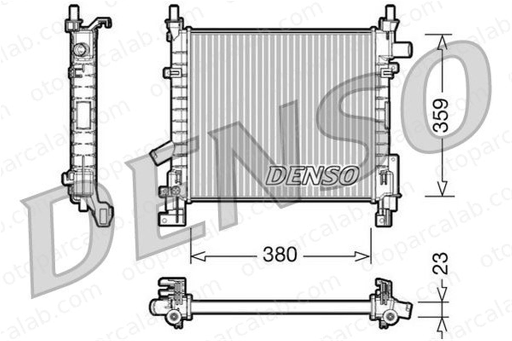 DENSO DRM10063 Su Radyatörü FORD KA STREET KA DRM10063 1231795