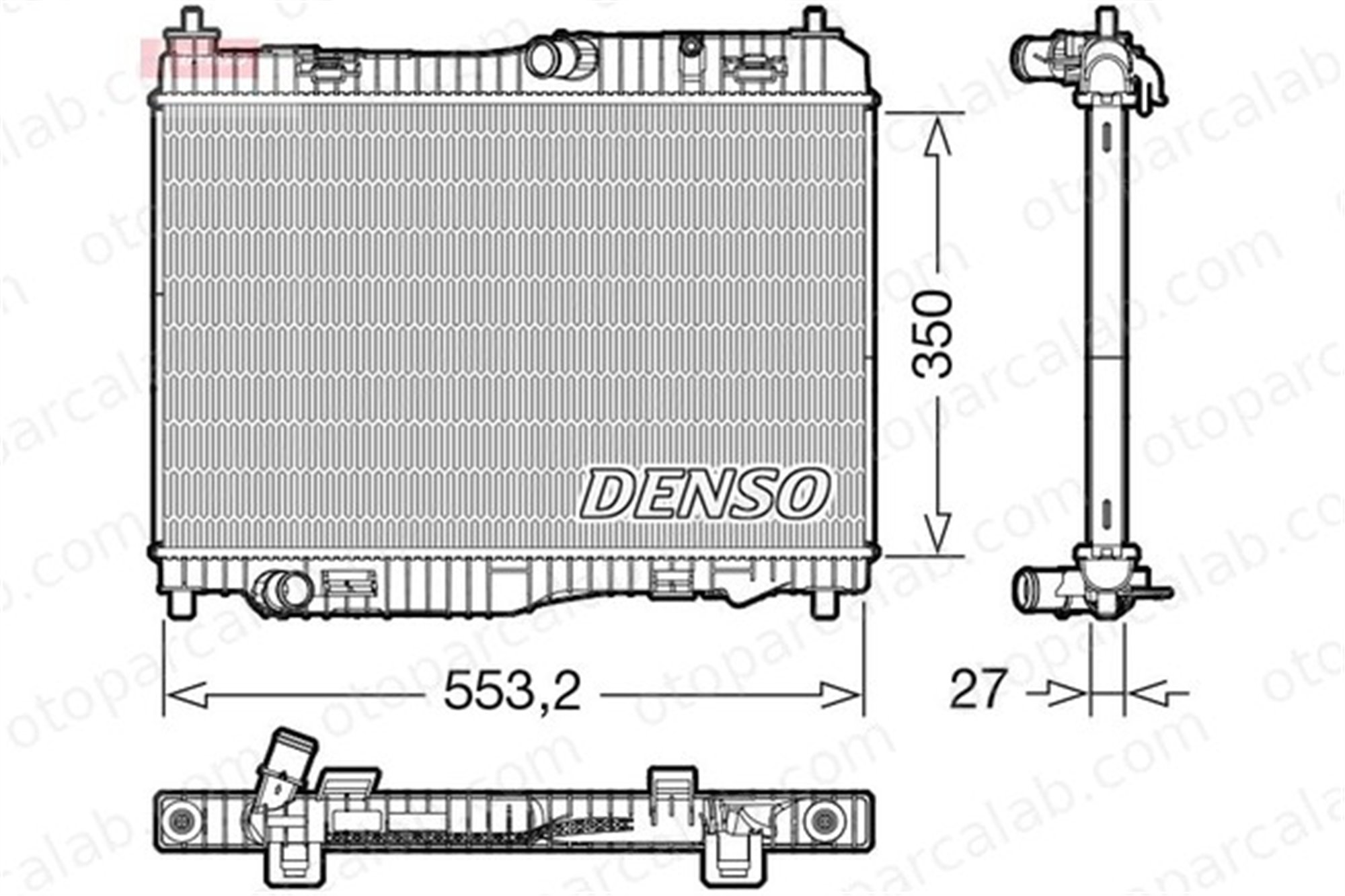 DENSO DRM10116 Su Radyatörü FORD B-MAX FIESTA VI C1B18005AA 1768105