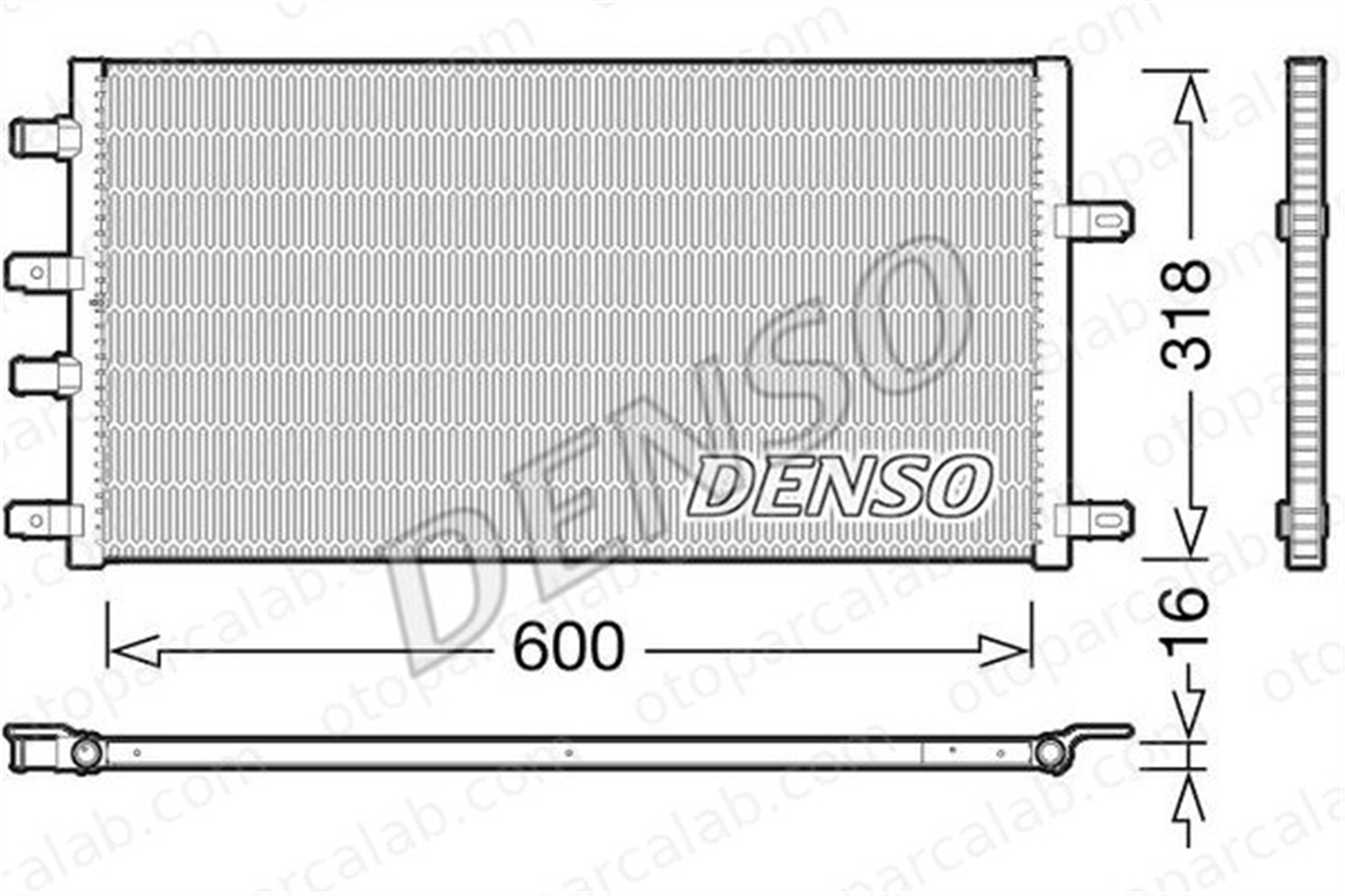 DENSO DRM12011 Su Radyatörü IVECO DAILY V Panelvan/Van DAILY V Platform şasi DRM12011 5801255826